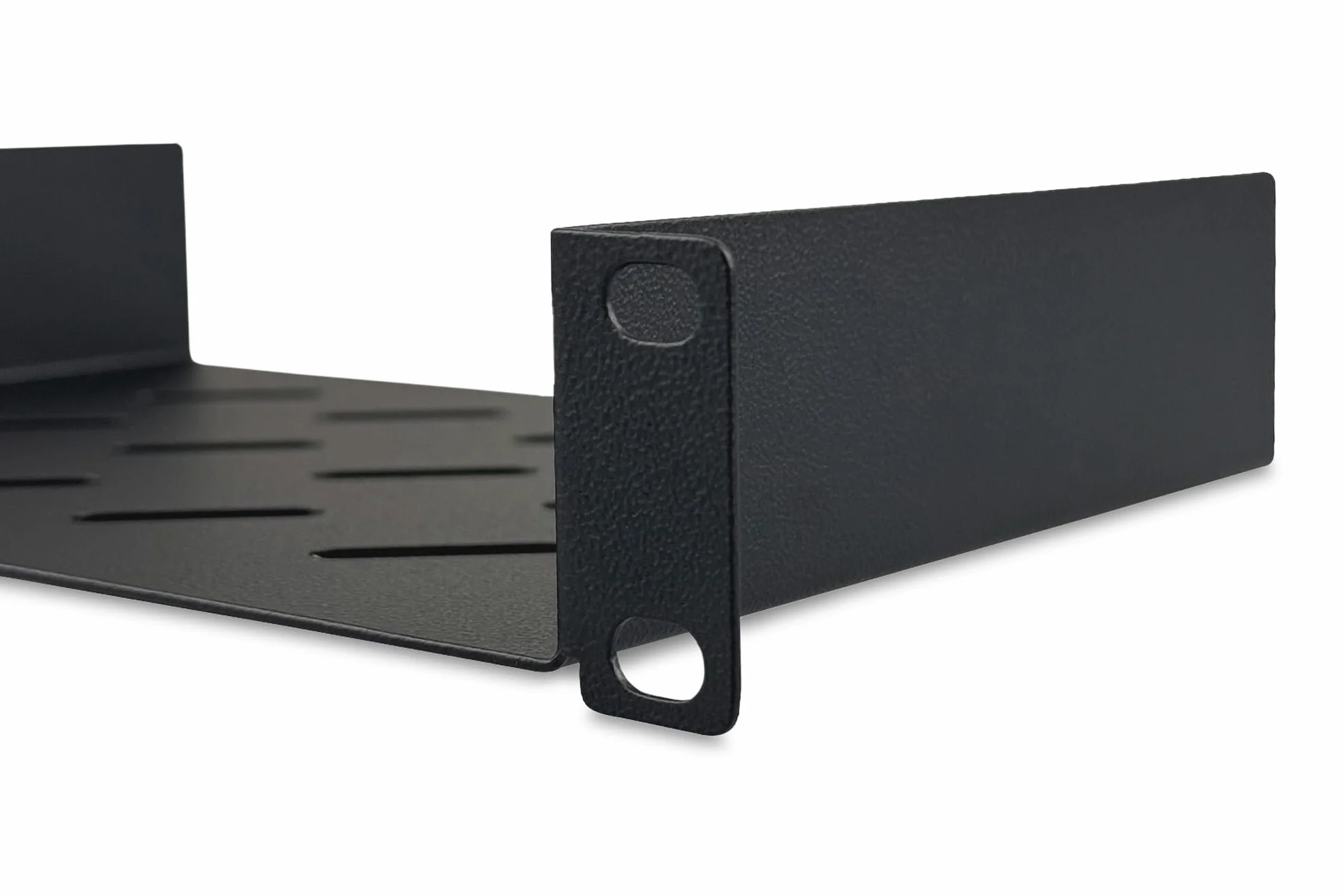 DIGITUS Étagère 1U 10 pouces (254 mm) pour armoire réseau 150 mm profondeur tôle d'acier perforée Noir