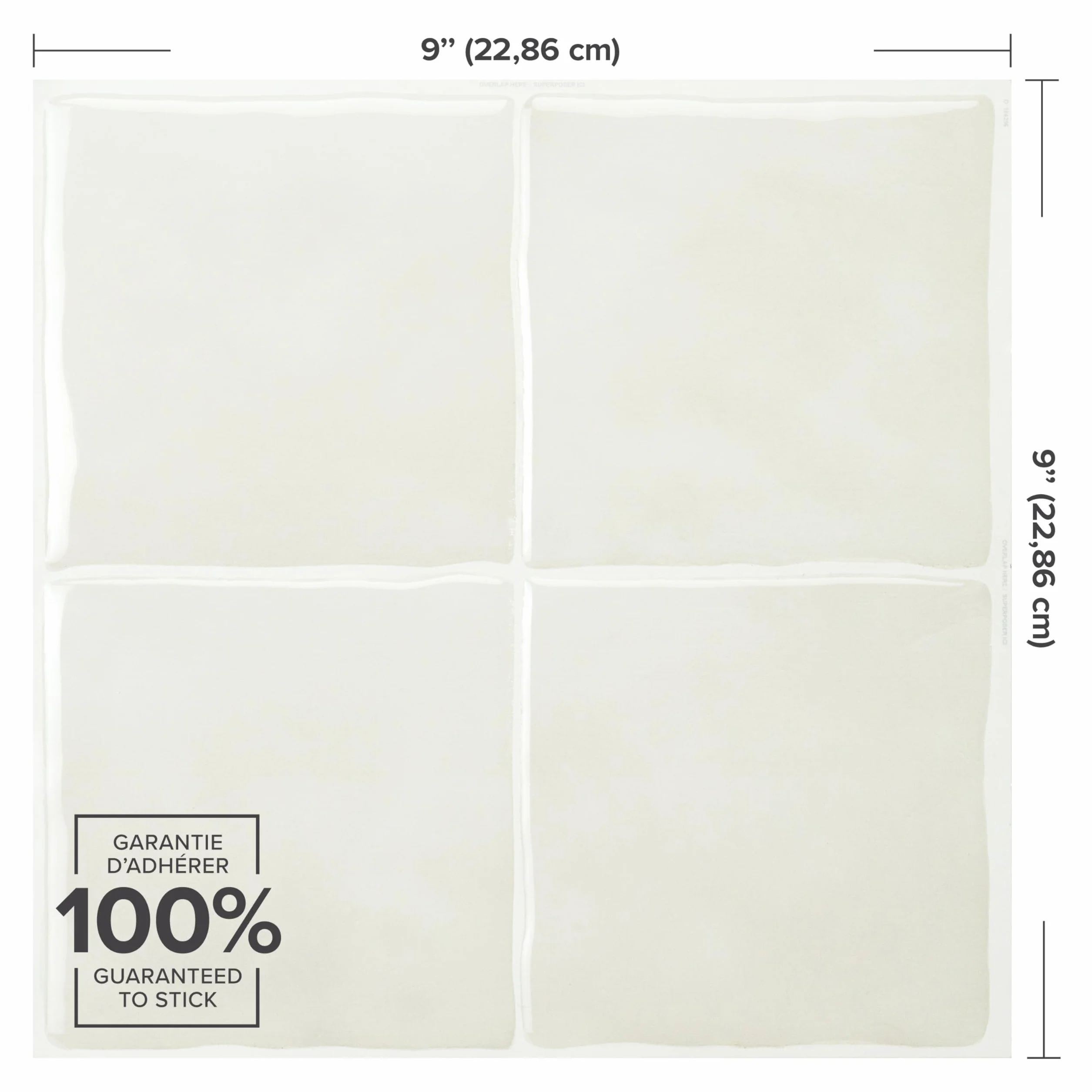 Smart Tiles Credence Adhesive Cuisine Zellige Beige/Gris, Carrelage Adhesif Mural Salle de Bain 3D, 5 Stickers Muraux 22.86x22.86 cm