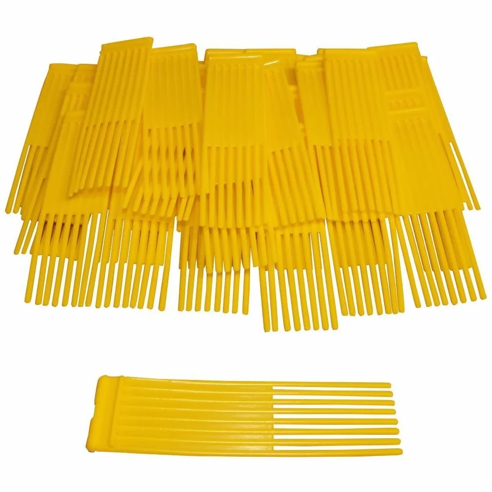 Lot de 54 brosses jaunes pour tondeuse Westwood Countax Power Sweeper