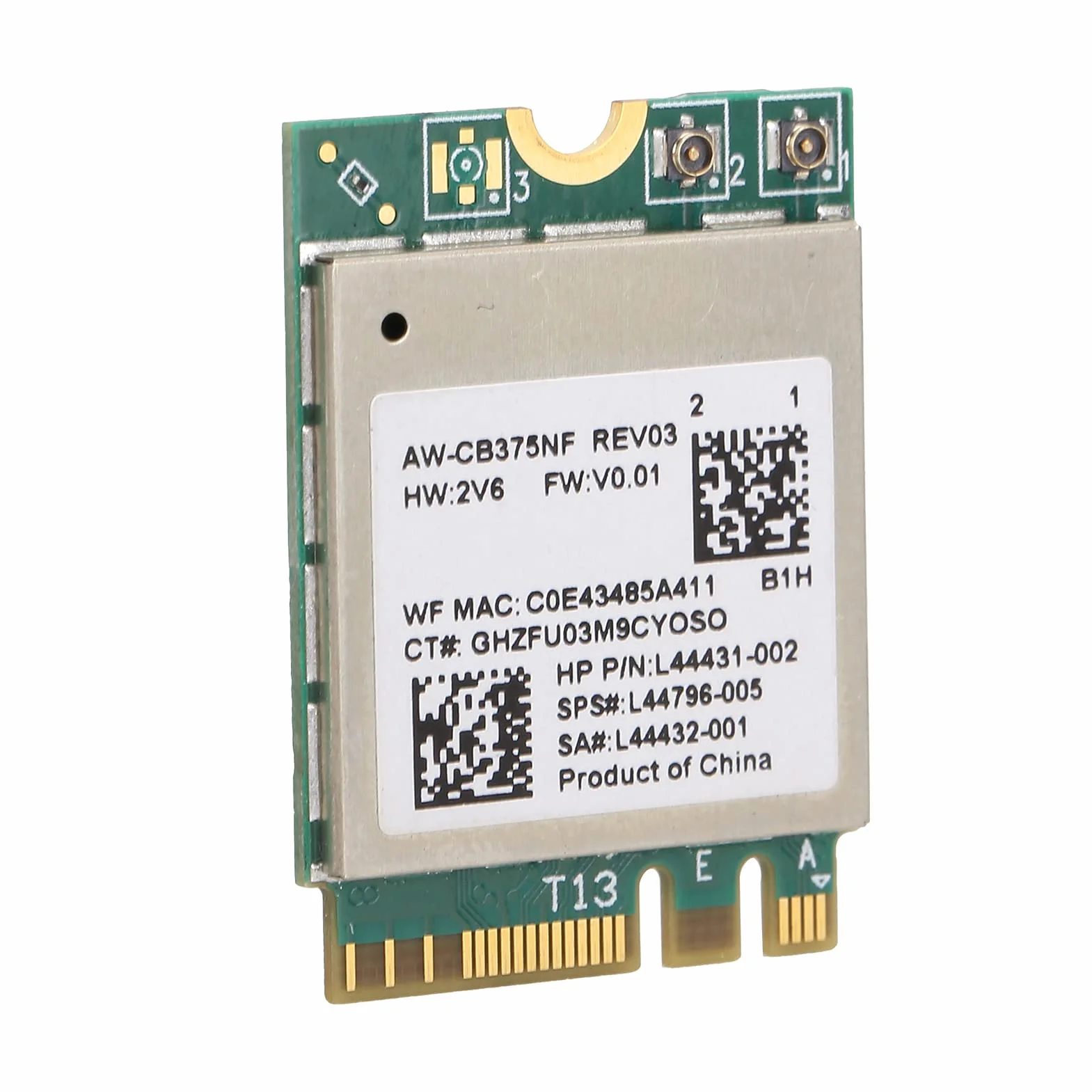Karta Sieci Bezprzewodowej na PC, moduł WiFi Akcesoria Komputerowe 2.4/5.0GHz Bluetooth 5.0 M.2 NGFF Karta Sieci Bezprzewodowej 802.11a/b/g/n/ac RTL8822CE