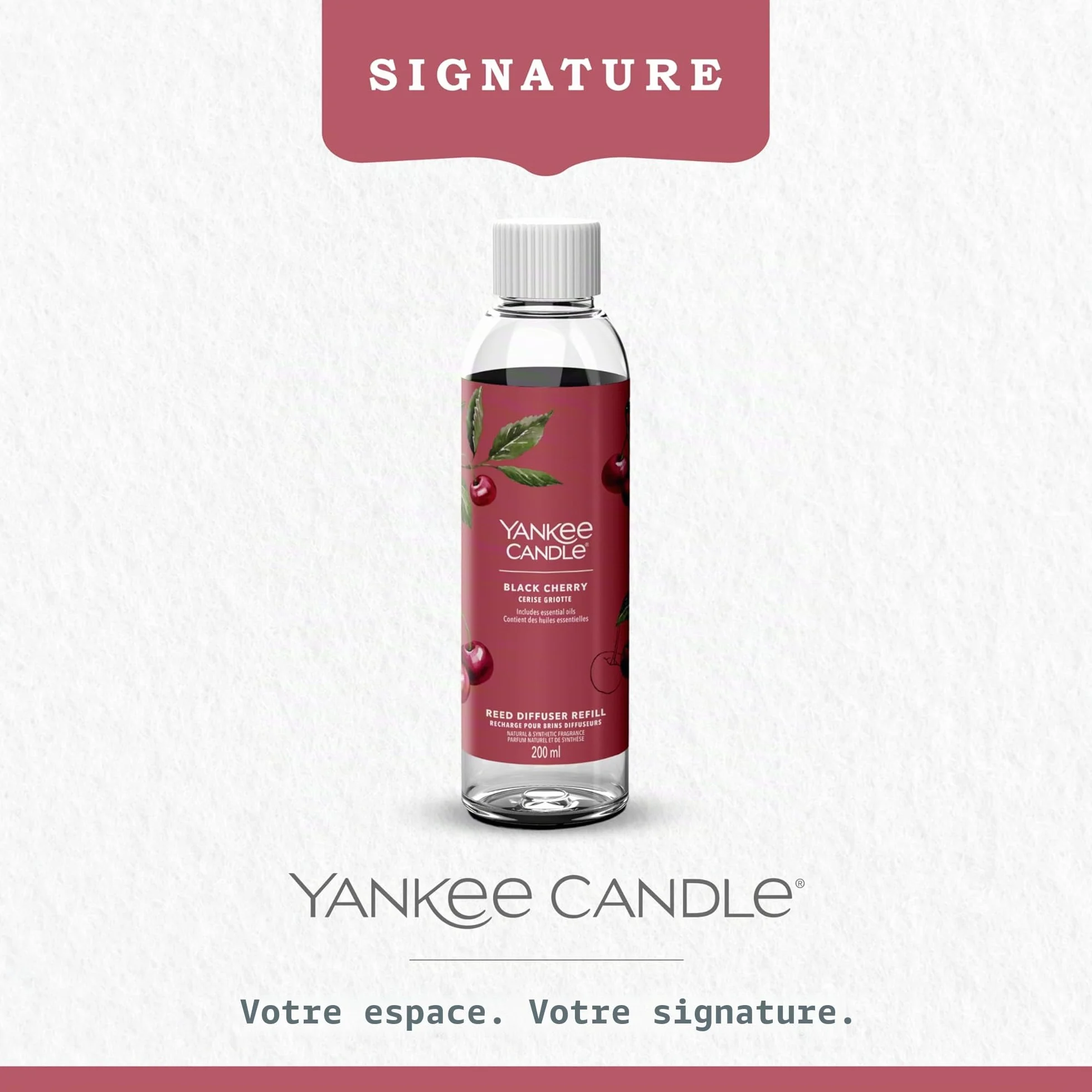 Yankee Candle Signature Recharge Brins Diffuseur Cerise Griotte 200 ML