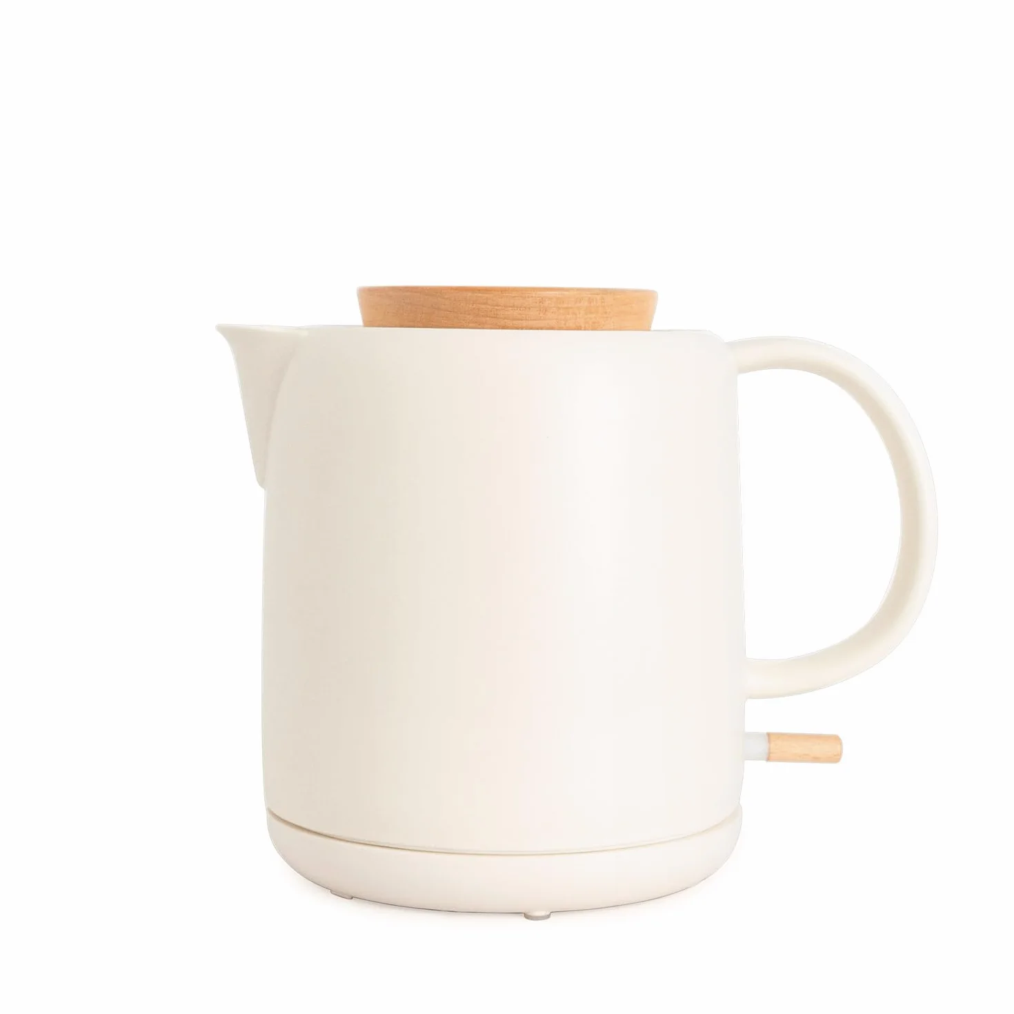 CREATE/KETTLE CERAMIC/Bouilloire électrique céramique Blanc cassé/Corps en céramique, chauffe en 5 minutes, capacité de 1L, système d'arrêt automatique, 1200W