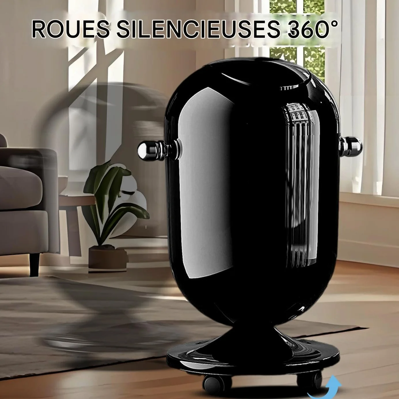 Poubelle De Cuisine 15 Litres Avec Roues Organisateur De Stockage Salle De Bain