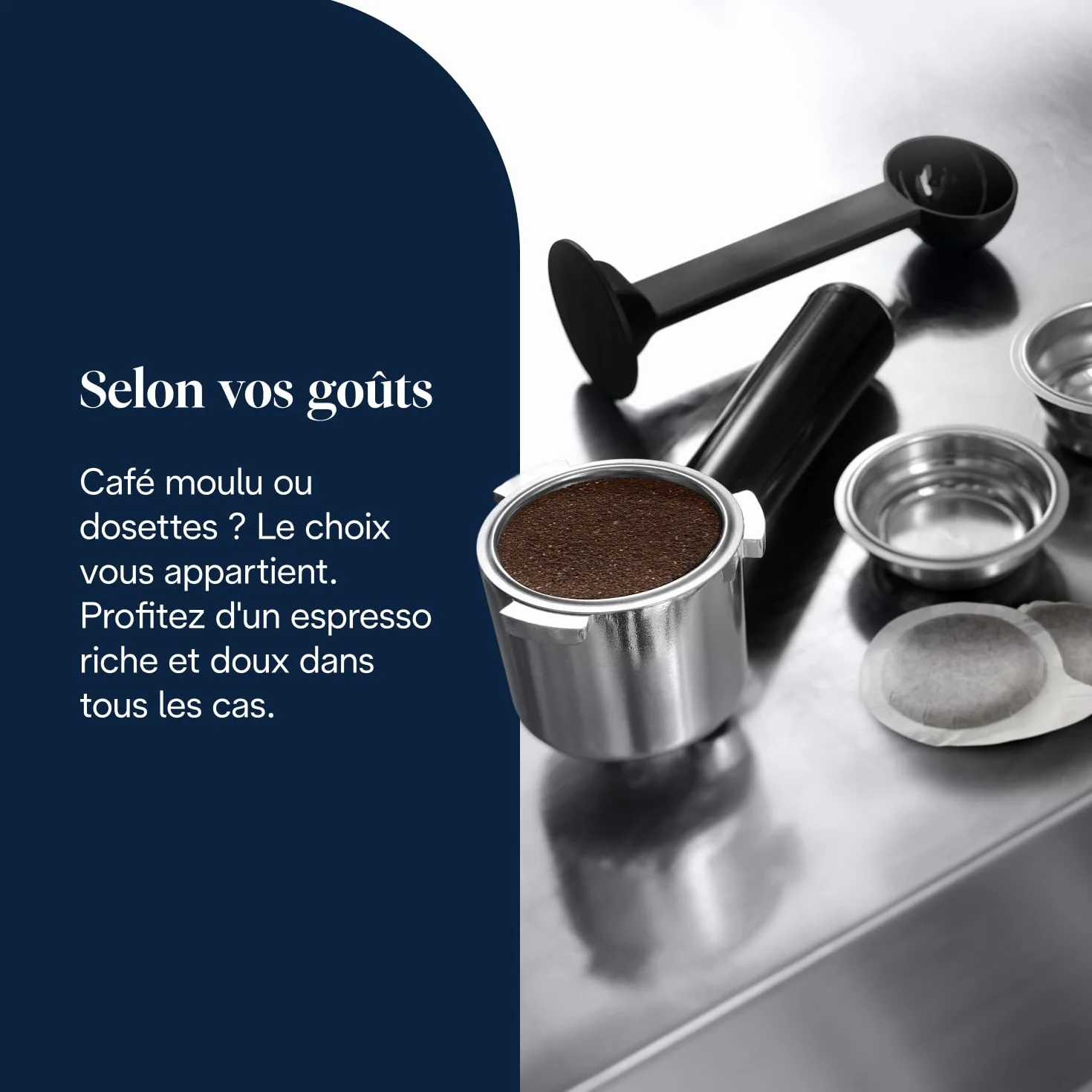 De'Longhi Dedica Style EC685.M Machine à Expresso 15 cm 1 L Métal Dosettes E.S.E