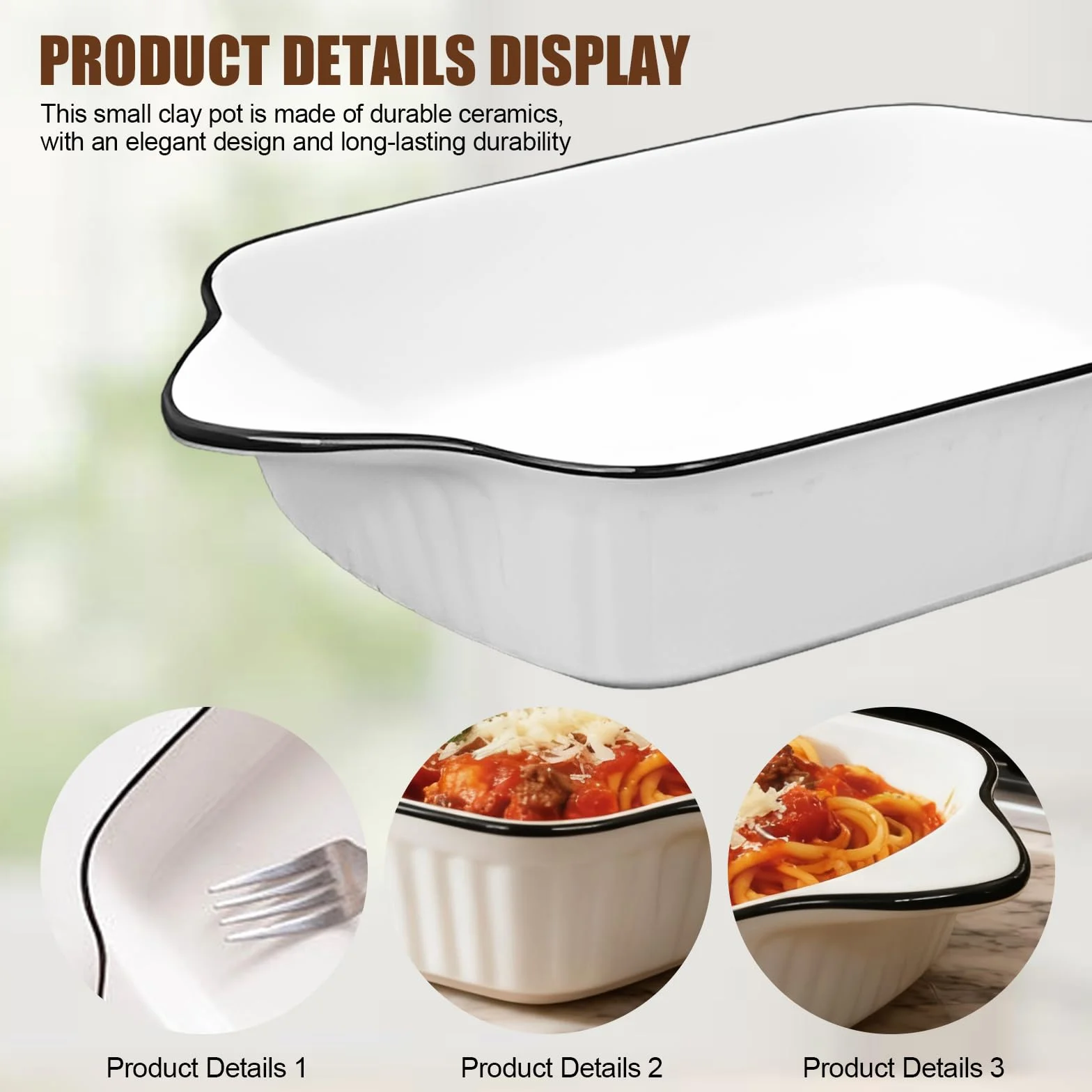 Lot de 4 Petits Plats de Cuisson en Céramique, 26,5 cm Plats de Cuisson Carrés, Plats à Four Rectangulaire En Porcelaine, Plats à Lasagnes Rectangulaires four Lasagnes, Tiramisu