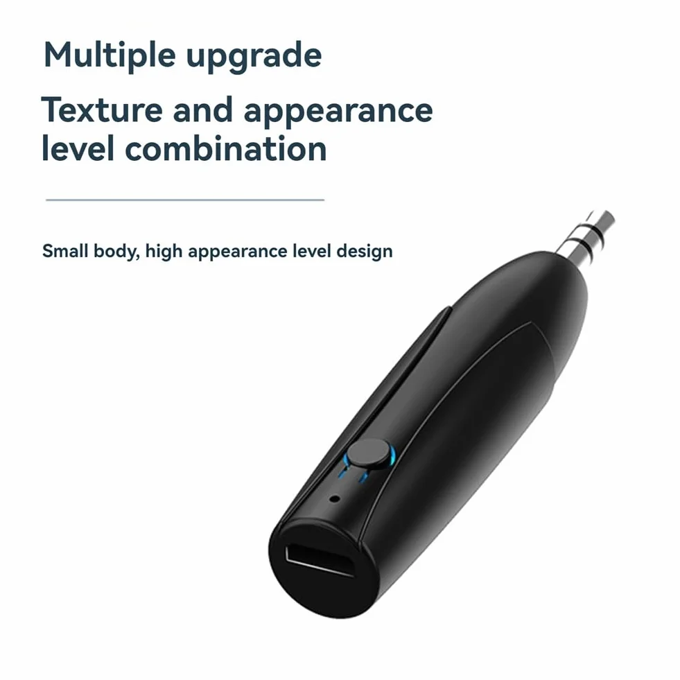 Booso Odbiornik Bluetooth 5.0 z Gniazdem 3,5 Mm, Samochodowym AUX, Stereofoniczny Adapter Audio do Słuchawek i Głośników