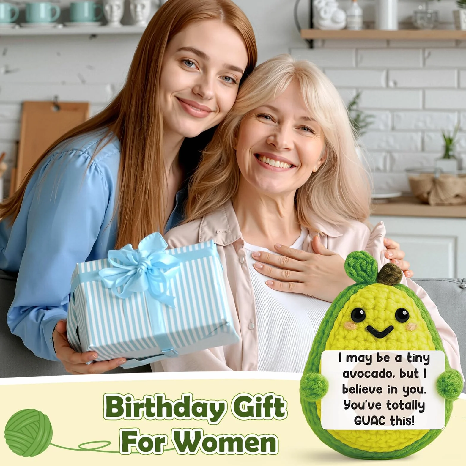 Avocat Cadeau Soutien Émotionnel Câlin de Poche Crochet Positif Cadeaux de Noël pour Femmes Hommes