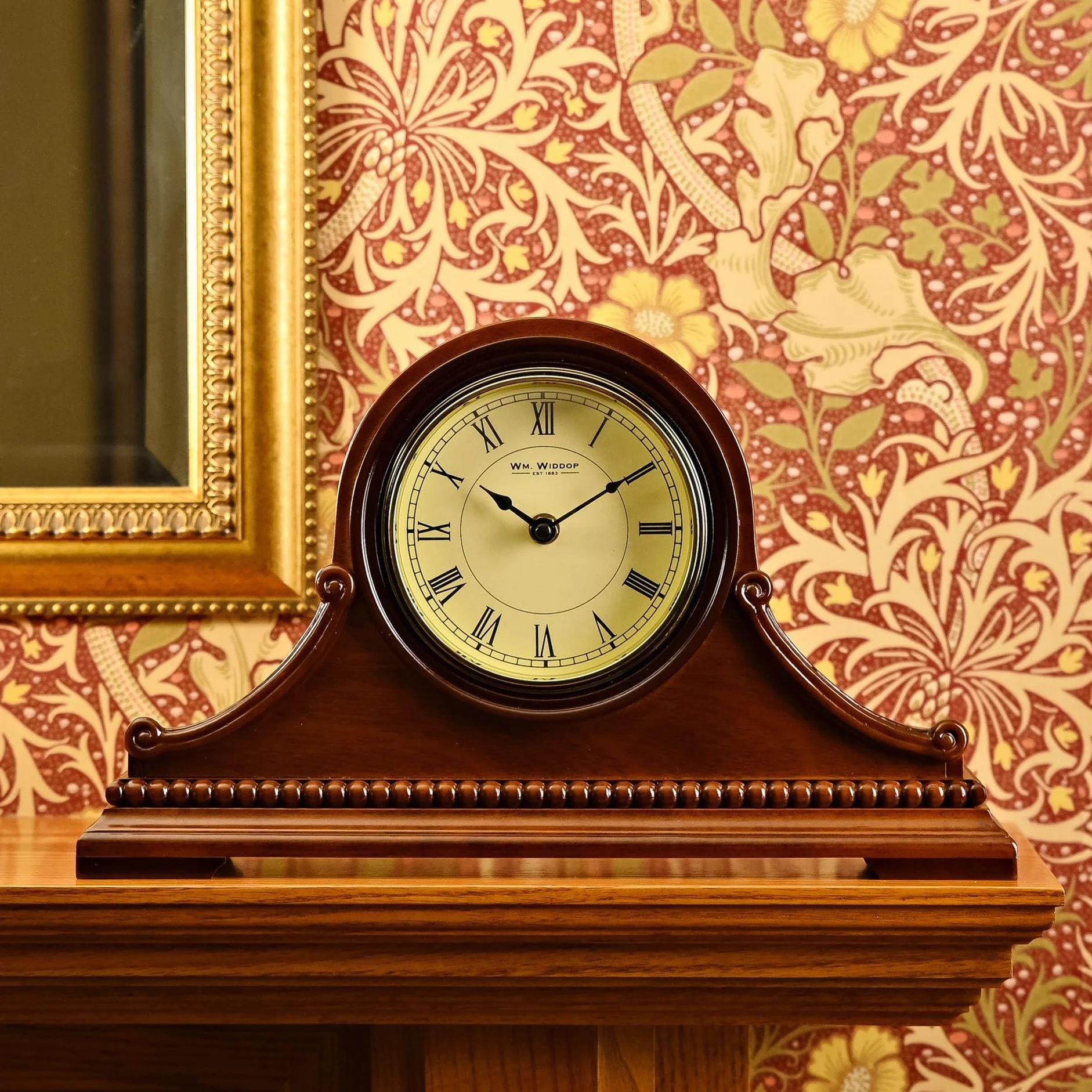William Widdog Horloge de cheminée Napoléon en Bois