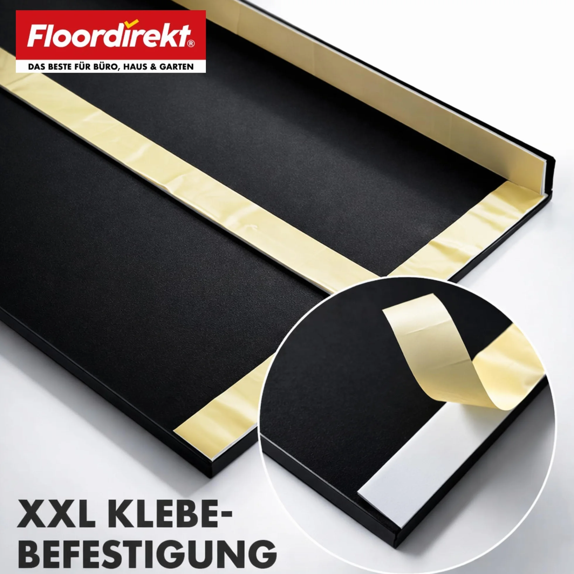 Tapis d'escalier en caoutchouc antidérapant Diamond 30 x 90 cm pour extérieur et intérieur