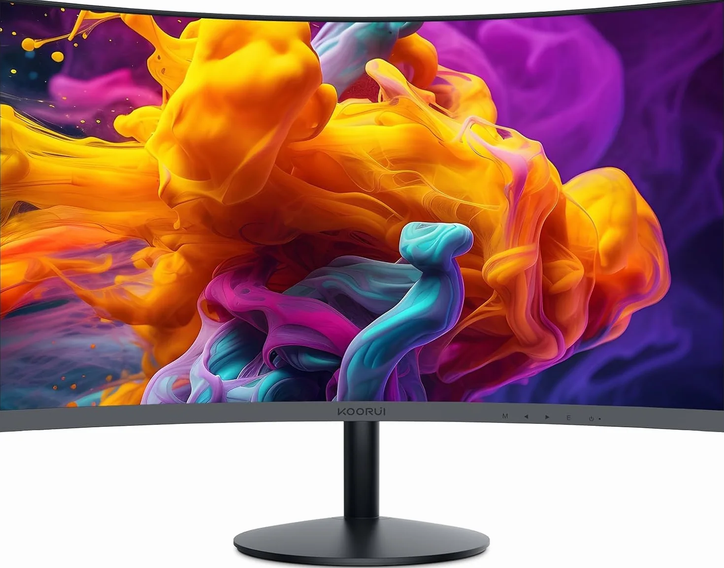 KOORUI Écran PC Incurvé 23.6 Pouces VA FHD 1500R 100Hz HDMI VGA Noir