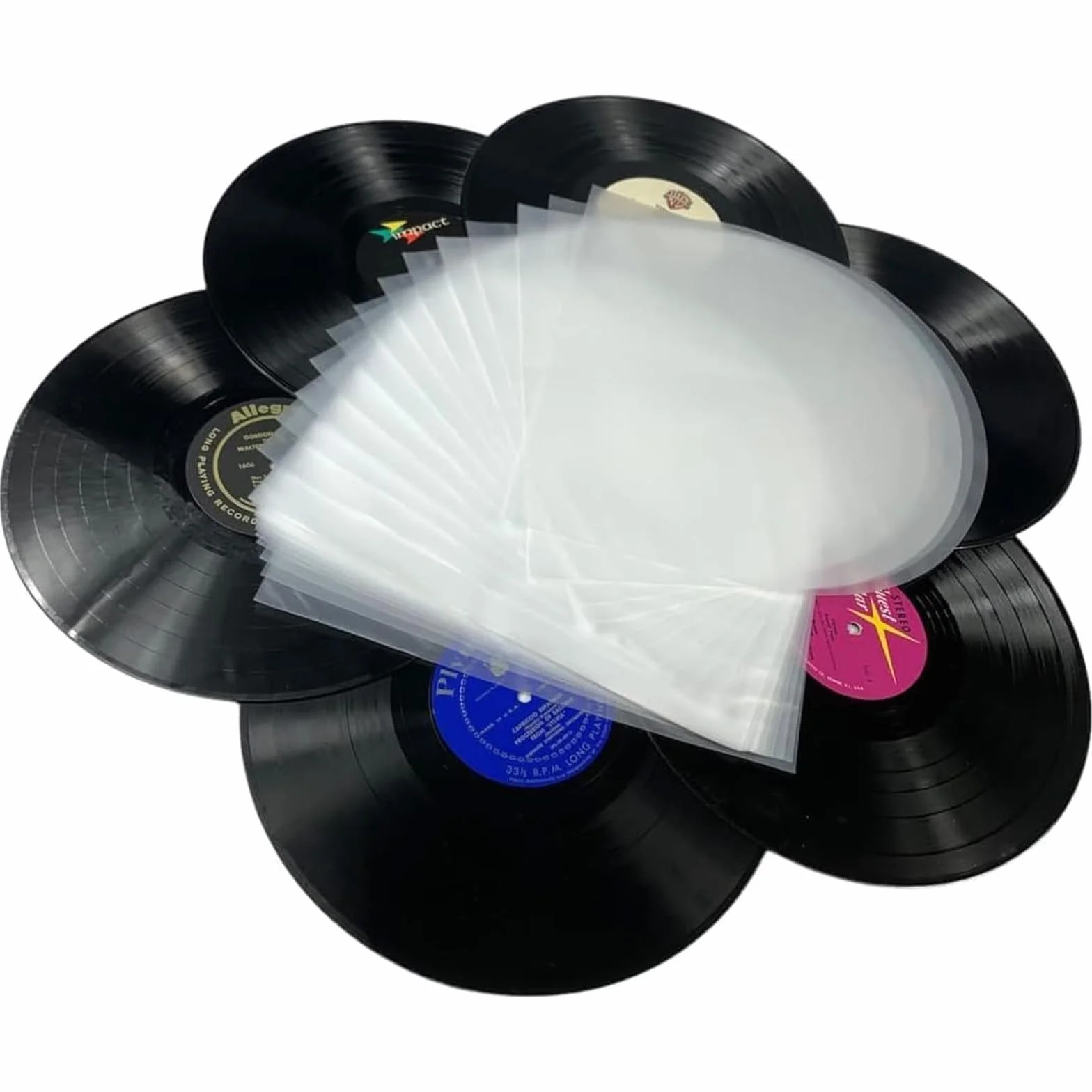 Pochette Vinyle 33 Tours 50 pièces, Protection Vinyle 12" Antistatique