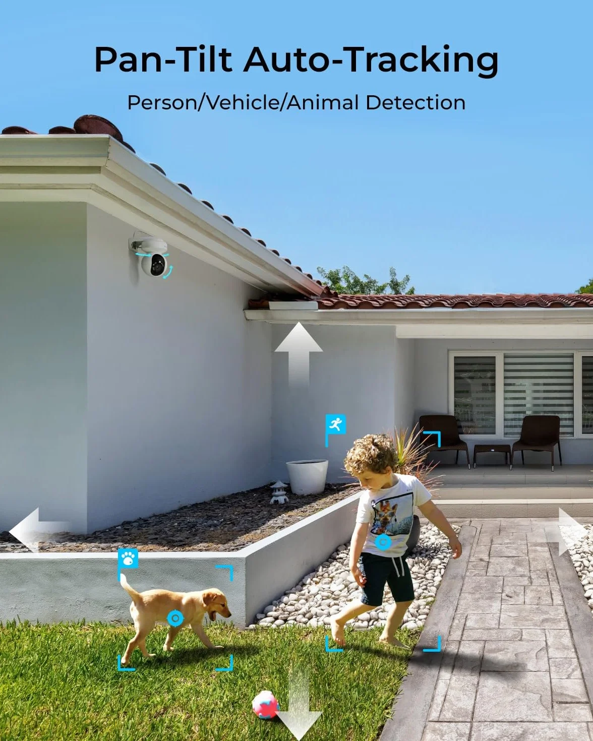 Reolink 4K PoE Security Camera Zewnętrzna kamera IP z kolorowym noktowizorem, obrotem 355° i pochyleniem 50°, automatycznym śledzeniem, inteligentnym wykrywaniem E1 Outdoor SE PoE