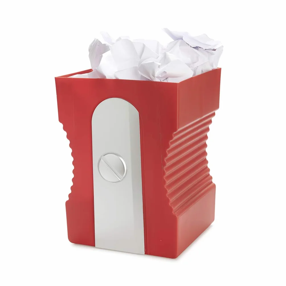 Balvi Corbeille à Papier Sharpener Rouge Forme Taille Crayon Plastique ABS PP 29cm