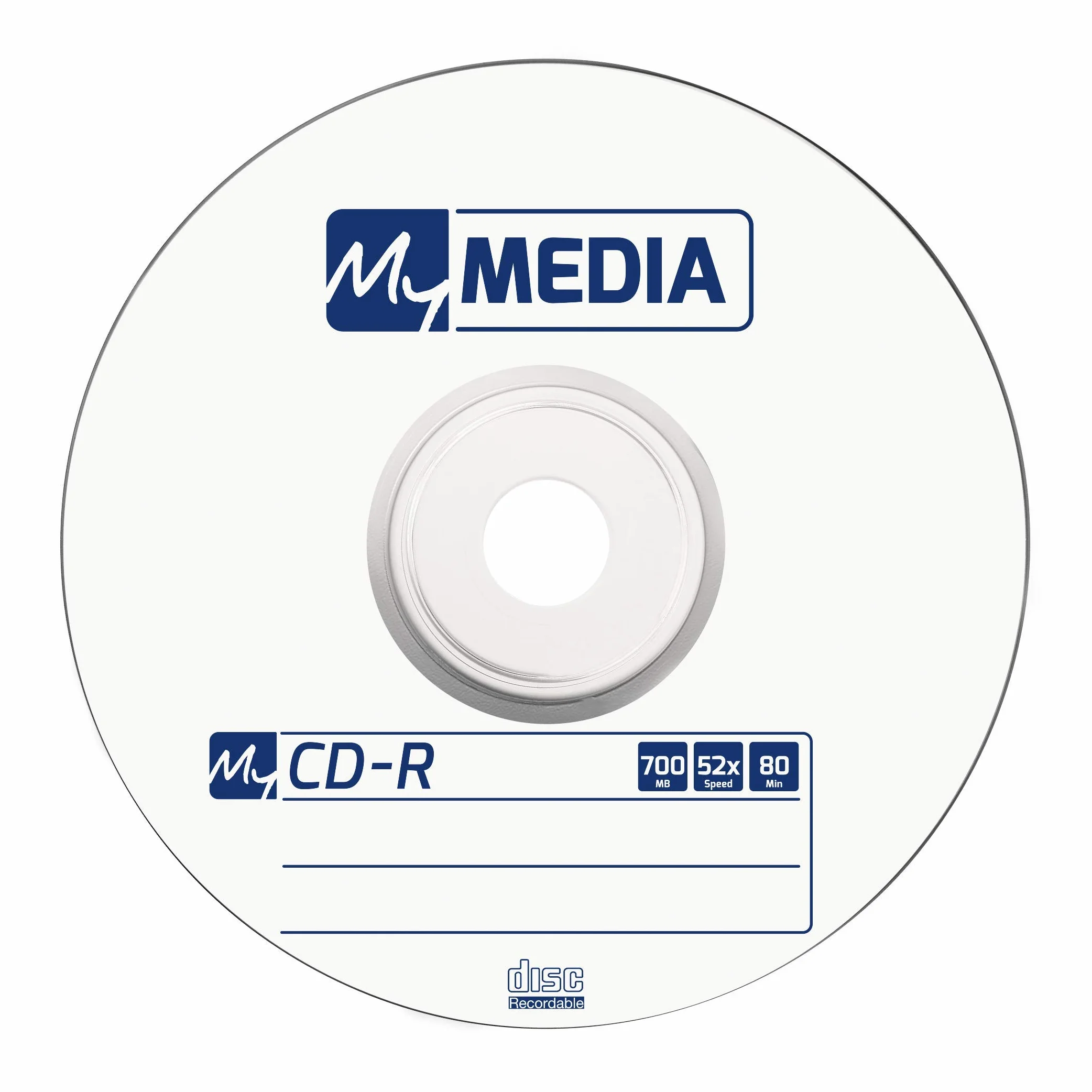CD-R 700 MB - Opakowanie 10 Szt. Nieobrobione Płyty z 52-Krotną Prędkością Palenia, Długą Żywotnością i Możliwością Zadruku - Audio Rohling
