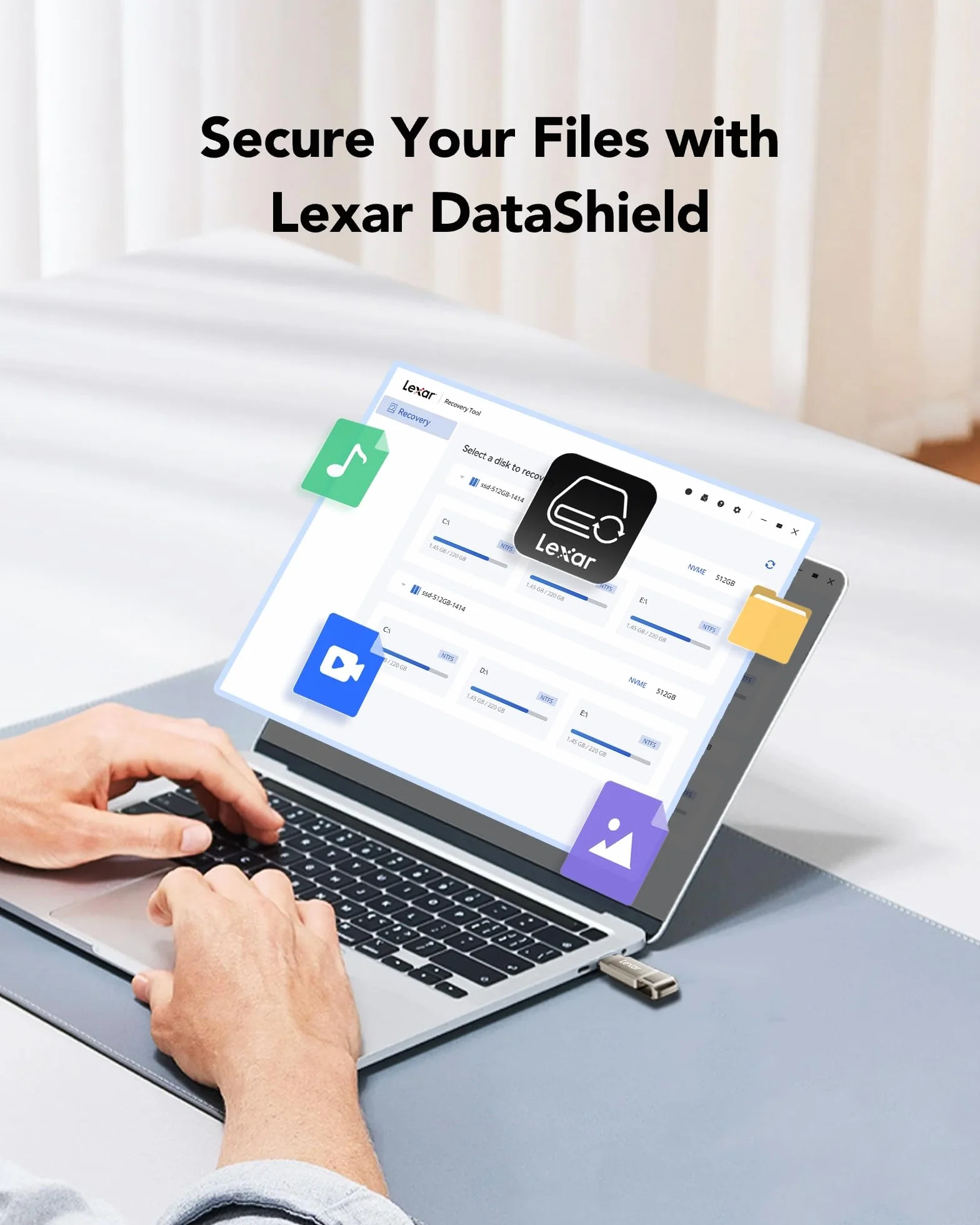 Lexar D40E 64 Go Clé USB 3.2 Gen 1 Type-C Flash Drive Métallique Pivotant