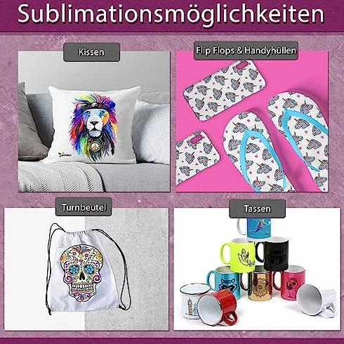 Encre de Sublimation Subliking 4x100ml CMYK Set pour Epson Ricoh Sawgrass