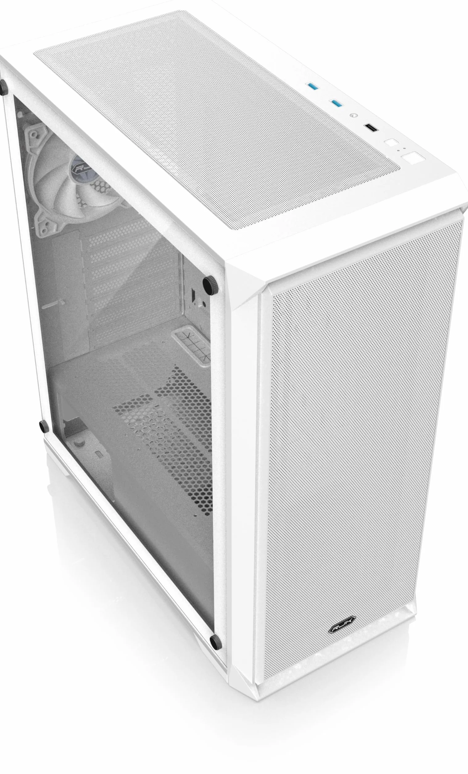 RAIJINTEK Arcadia IV, obudowa komputera Mid-Tower, ATX obudowa komputera z wentylatorem 120 mm, przedni uchwyt chłodnicy 360 mm i górny stojak 280 mm, 365 mm przestrzeń GPU