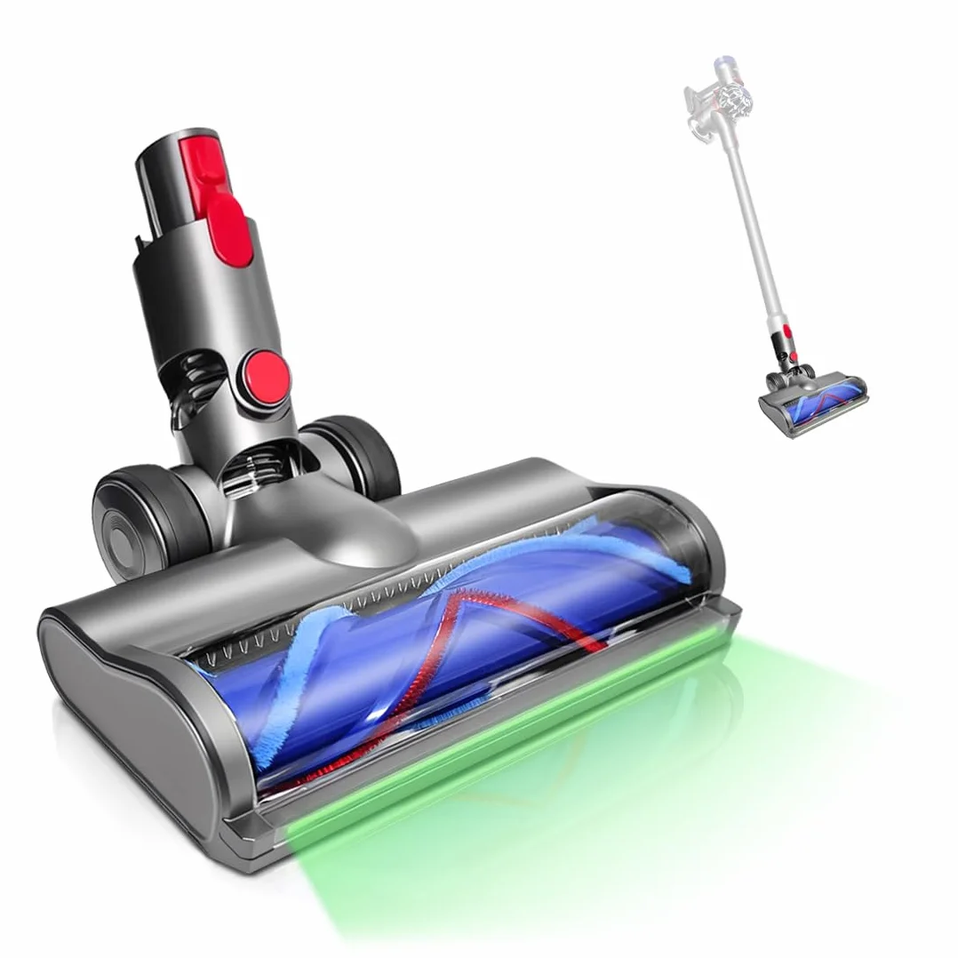 Brosse Détection de Poussière, Compatible pour Dyson Aspirateurs V7, V8, V10, V11, V15, Pièces de Rechange, Brosse Aspirateur, Pièces de Détachées, Motorhead, Accessoire pour Sols Durs.