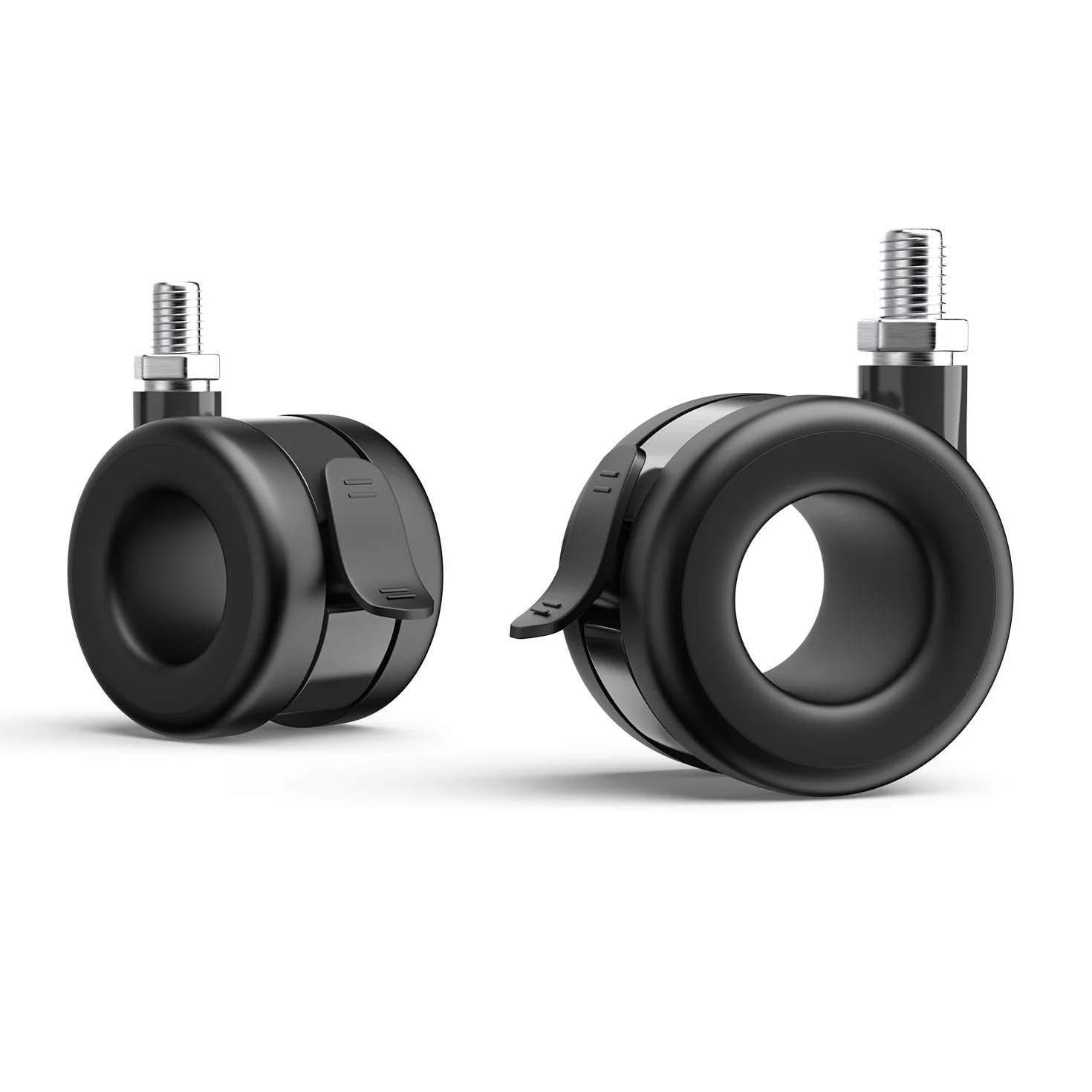 FITUEYES Roulette Universelle Charge Max 80 kg avec Filetage M8 Pivotantes 360°Convient aux Meubles et Equipements(4 Pièces)
