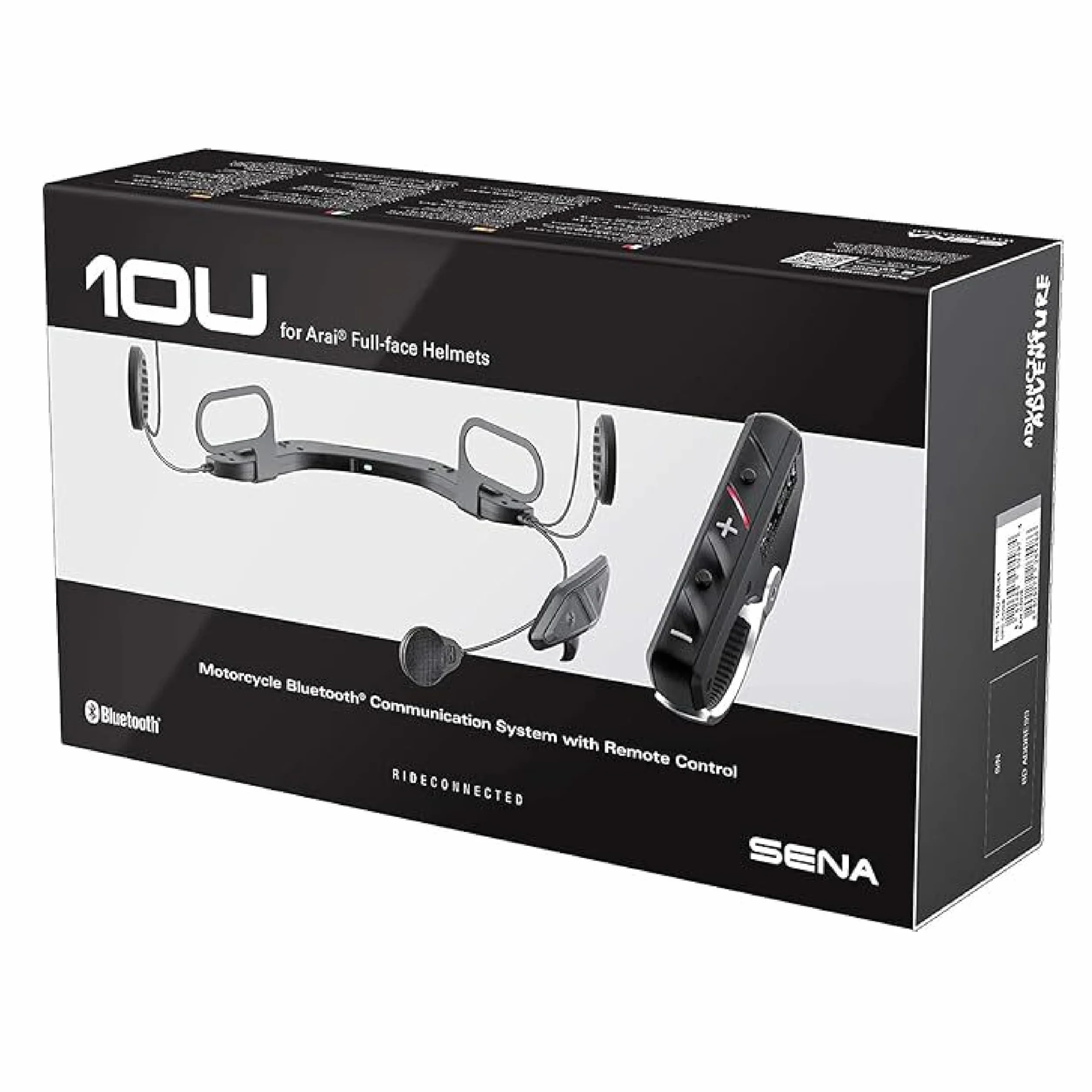 Sena 10U system komunikacji Bluetooth do motocykli i skuterów z pilotem zdalnego sterowania do kasków integralnych Arai, 10U-AR-11