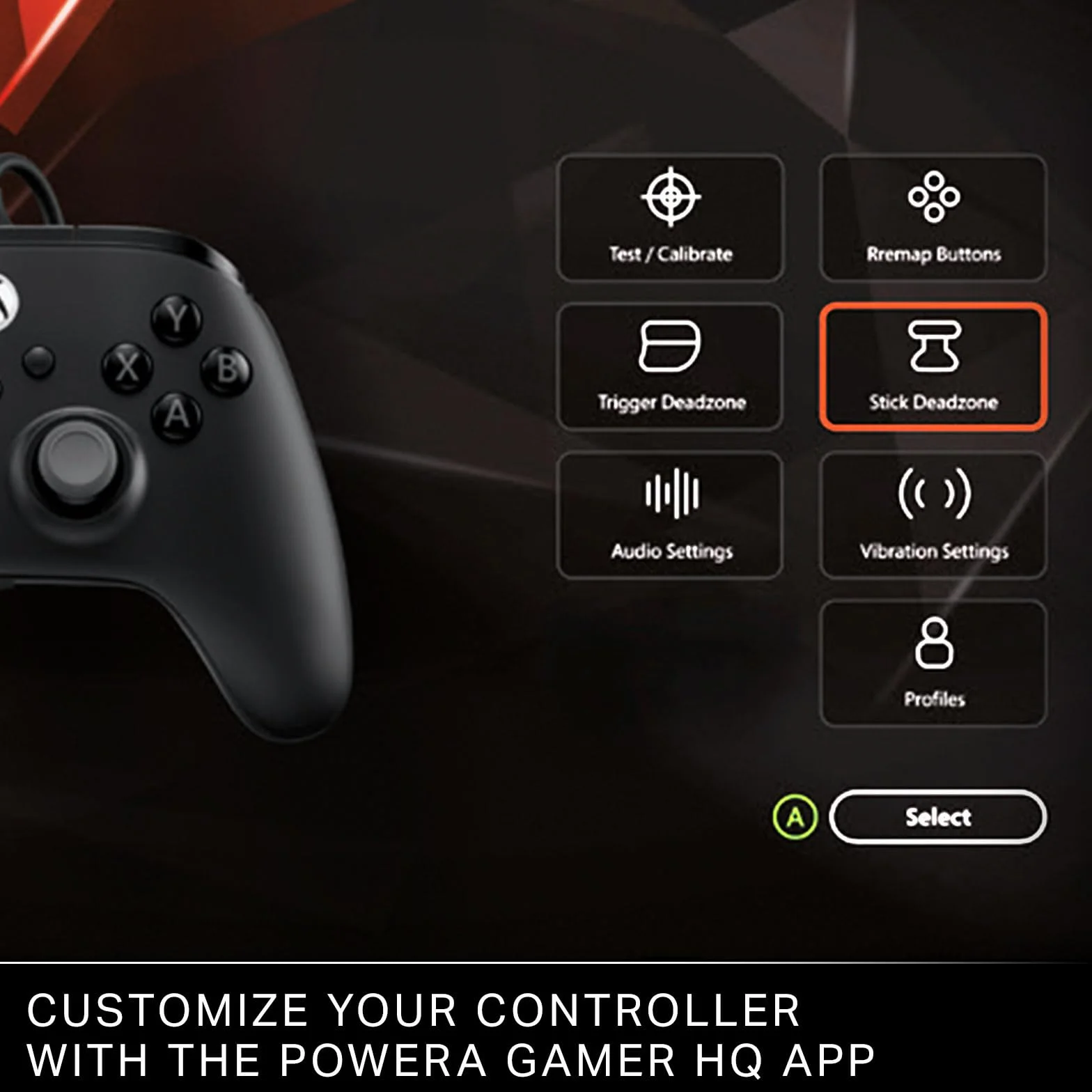 Manette filaire PowerA Advantage Plus Xbox Series X|S Noir - Joysticks réglables effet Hall boutons mappables