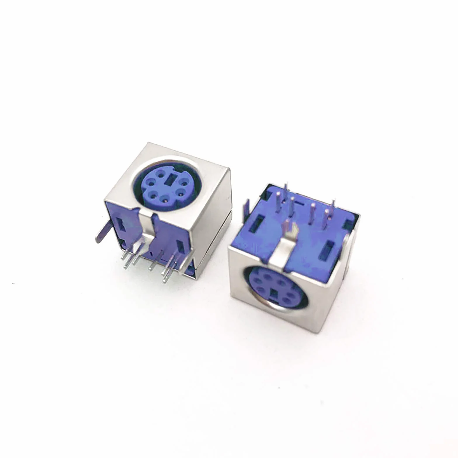 Lot de 10 prises mini DIN PS/2 6 broches femelles PCB Violet