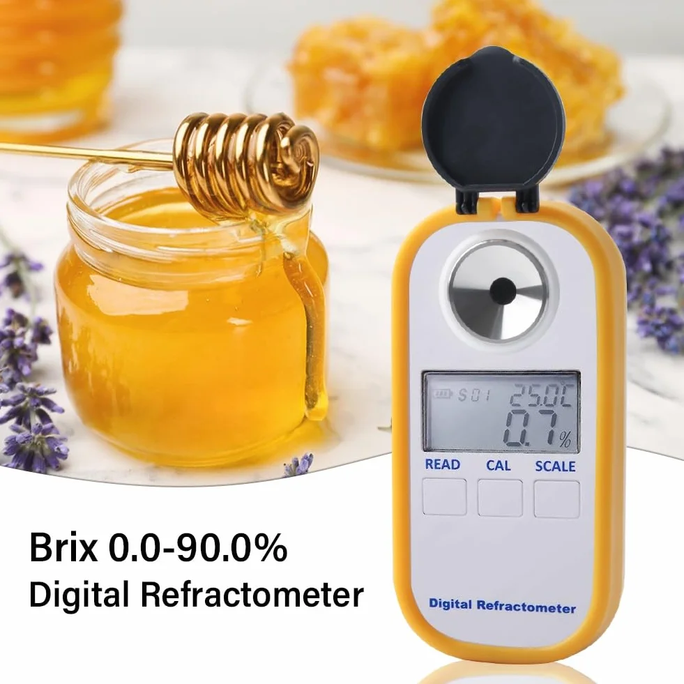 Persistence Instrument de Mesure DR301 Réfractomètre Numérique Portable à Miel Réfractomètre Numérique