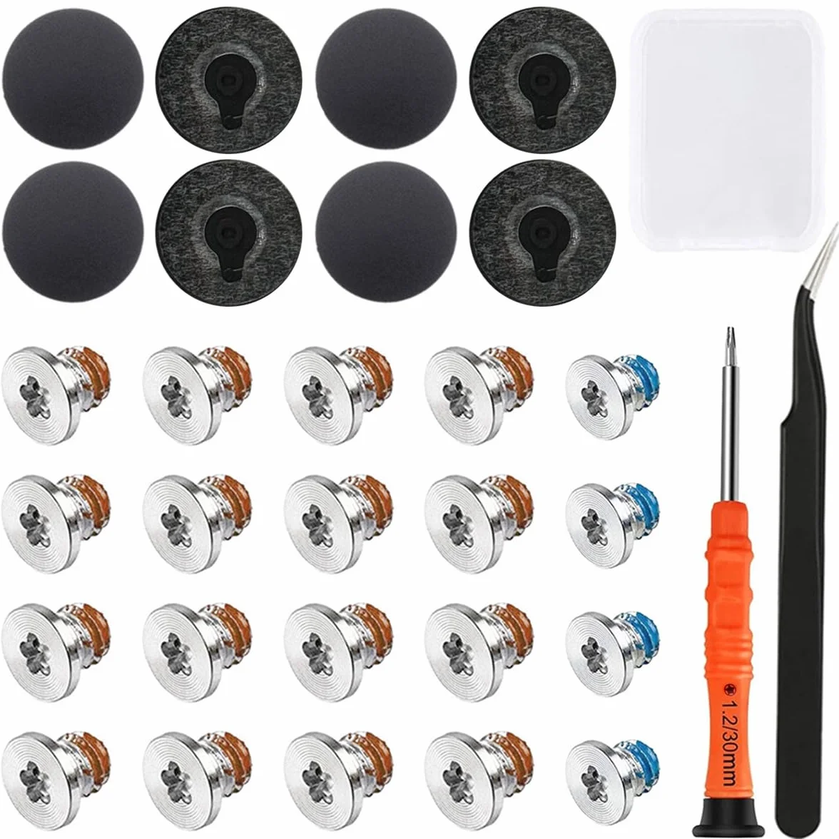 31 szt. podstawa podstawa gumowa obudowa stopka i śruby zestaw zamiennik do MacBook Pro 13 "15" A1425 A1502 A1398 2012 2013 2014 rok 2015 (śrubokręt P5)