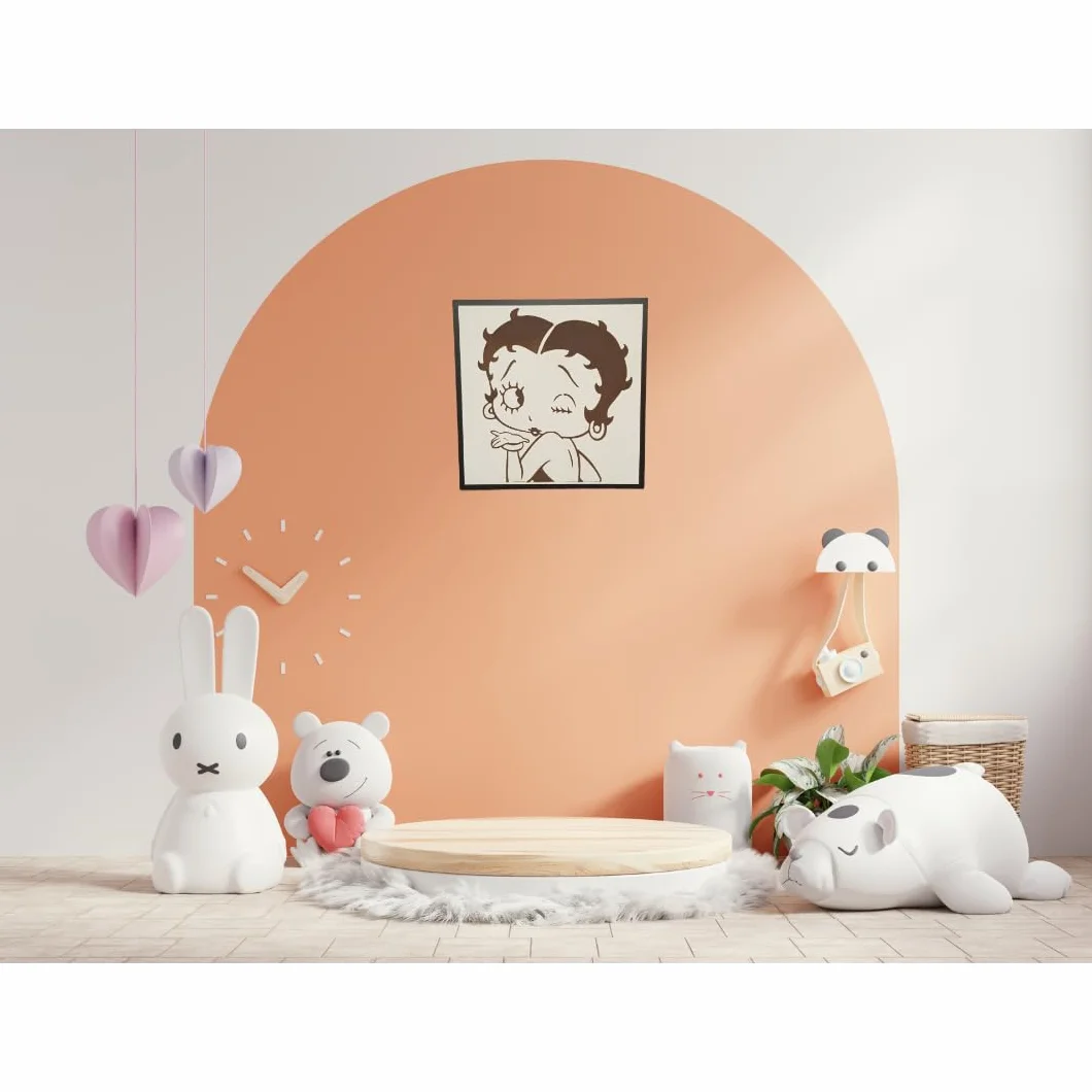 Tableau décoratif en bois Betty Boop Wood's Art mural moderne salon