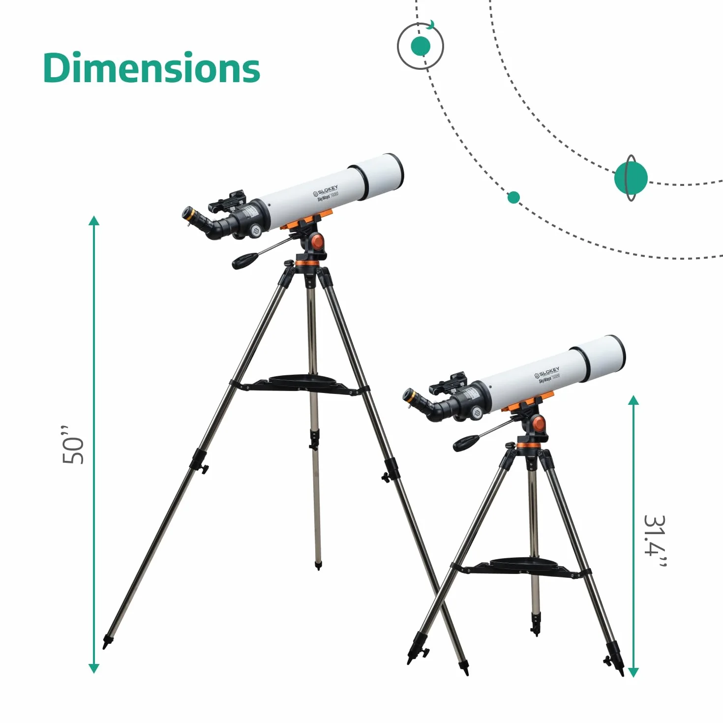 Teleskopowa astronomia, przenośna i wydajna 20 x 250 x, łatwa w montażu i użyciu, idealna dla początkujących i dorosłych. Telescope na księżyc, planety i obserwację gwiazdek