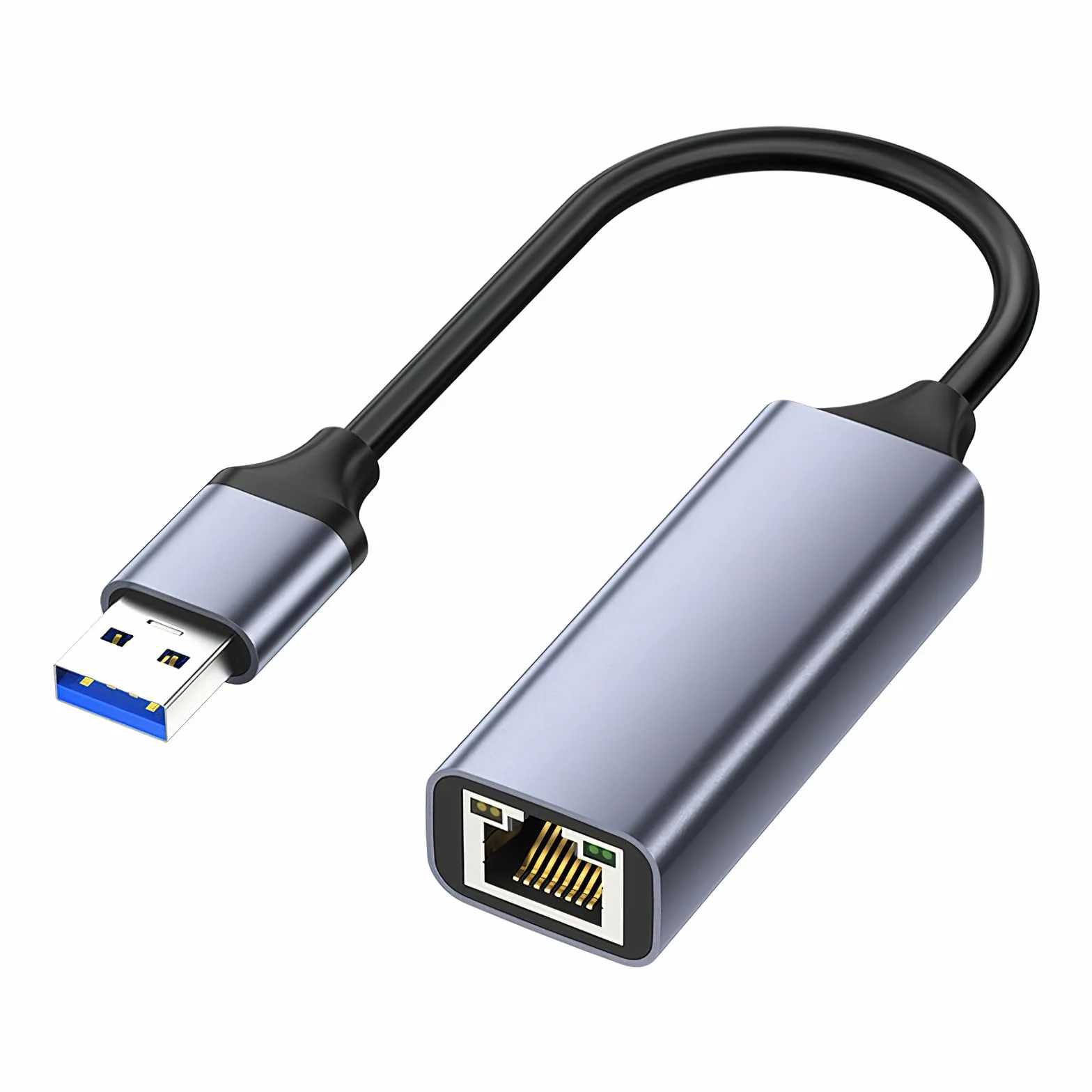 HENGBIRD Adapter USB LAN 2.0 Ethernet 1000 Mbps, USB na RJ45 Gigabit Ethernet LAN, kompatybilny z Surface, MacBook, laptopem, komputerem PC z Windows 11/10/8.1/8, macOS, Linux
