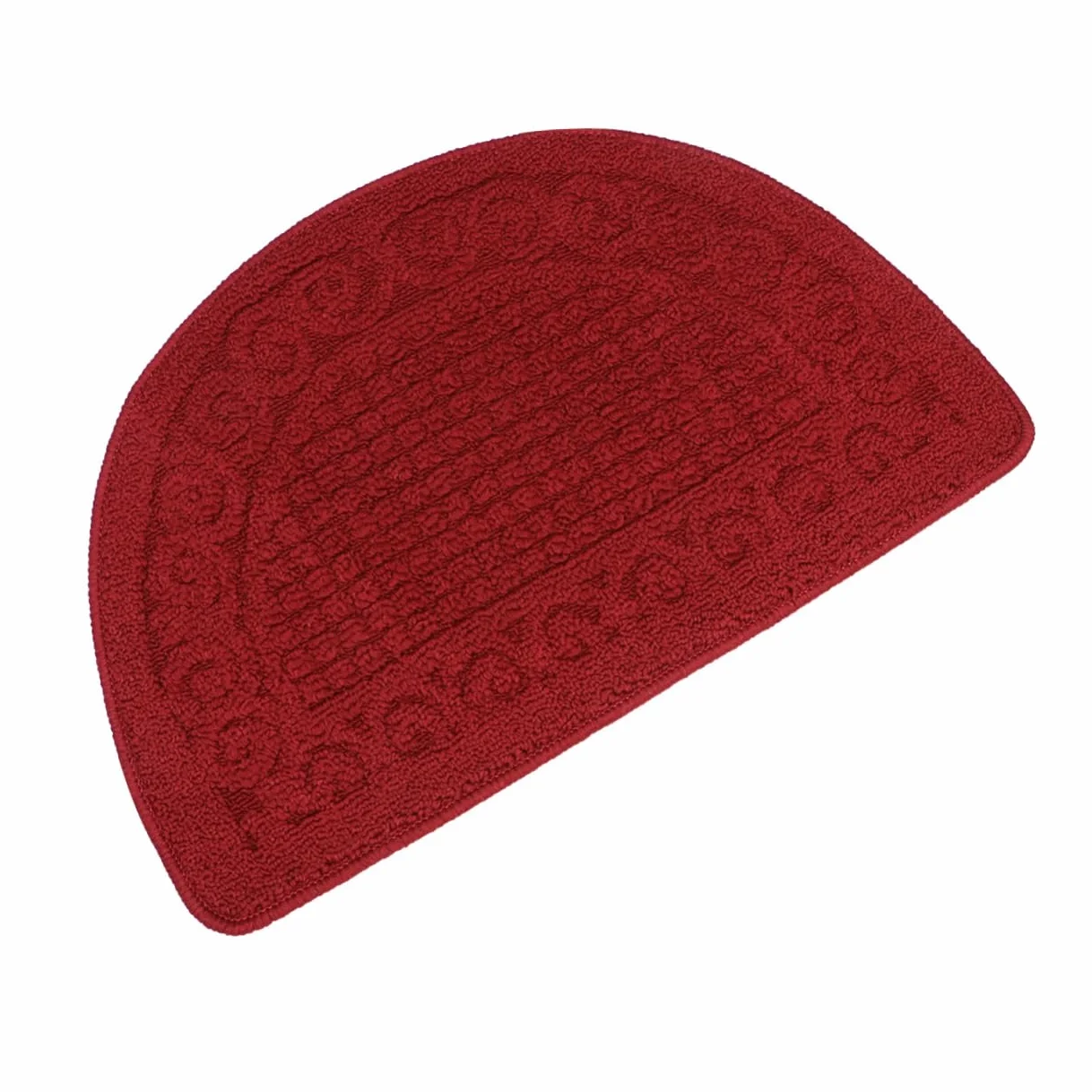 Tapis de Porte Antidérapant Demi-Circulaire Fibre de Polypropylène Absorbant Entrée Salle de Bain