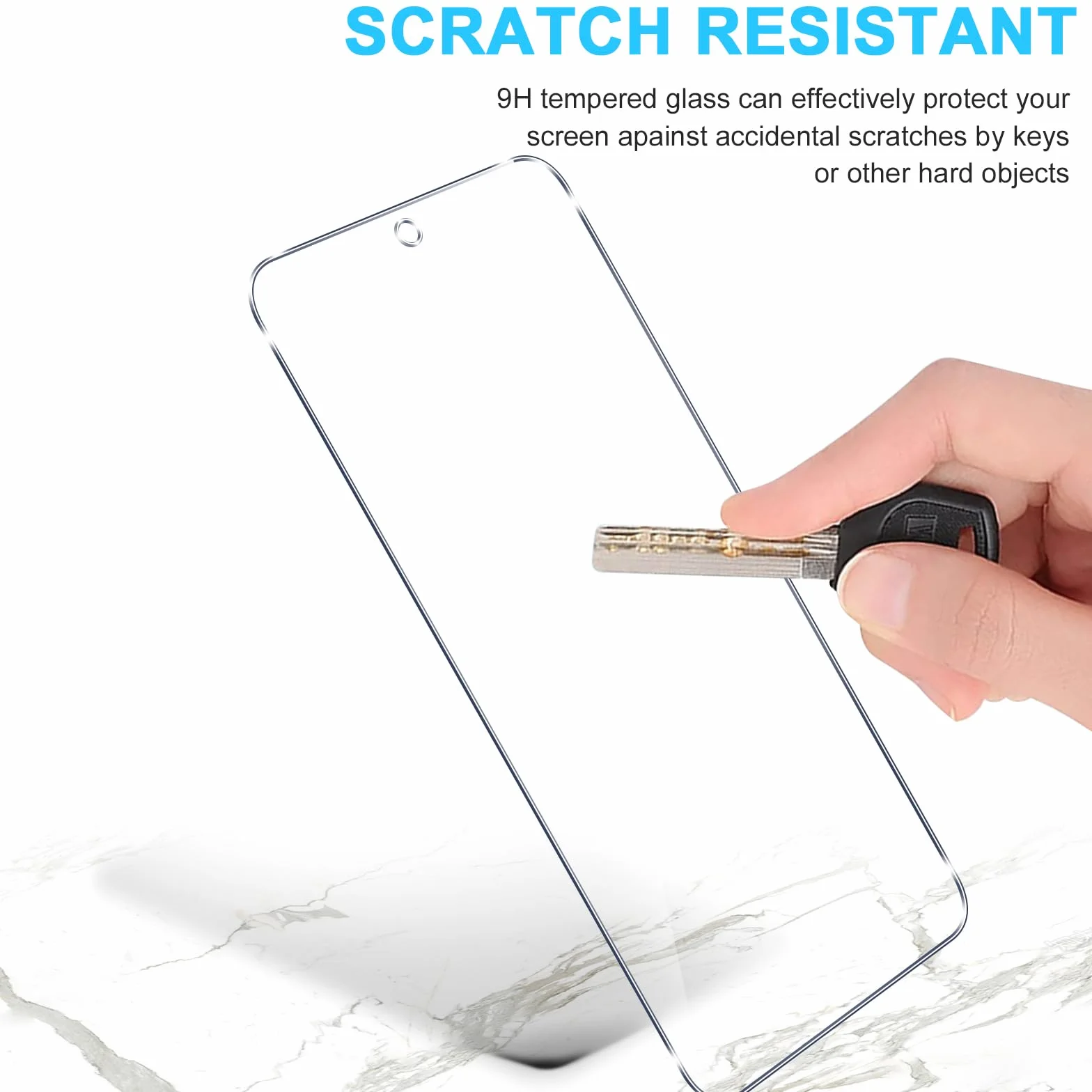 Phoona 2 sztuki szkła hartowanego do Samsung Galaxy A57, Ultra HD, przezroczysta folia ochronna o twardości 9H, ochrona przed odciskami palców, bez pęcherzyków powietrza, ochrona ekranu do Samsung A57