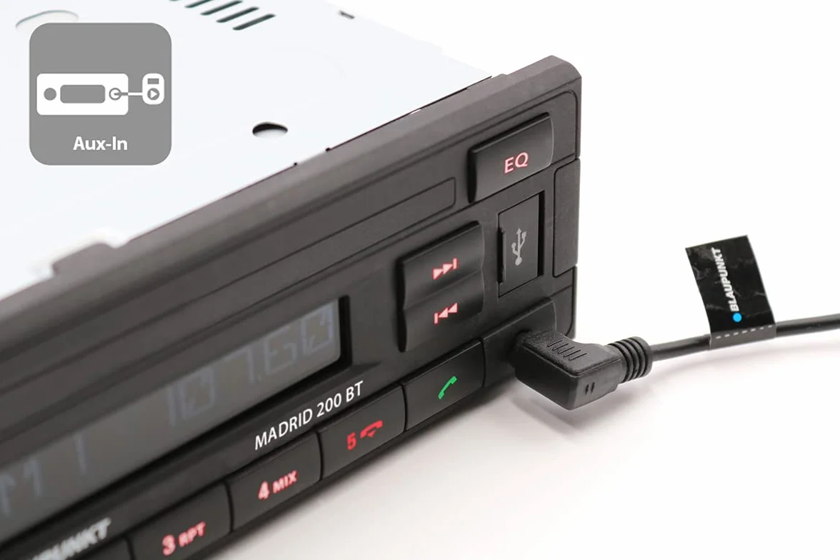 Blaupunkt Madrid 200 BT | Bluetooth, Tuner RDS, zestaw głośnomówiący, USB, Aux-in