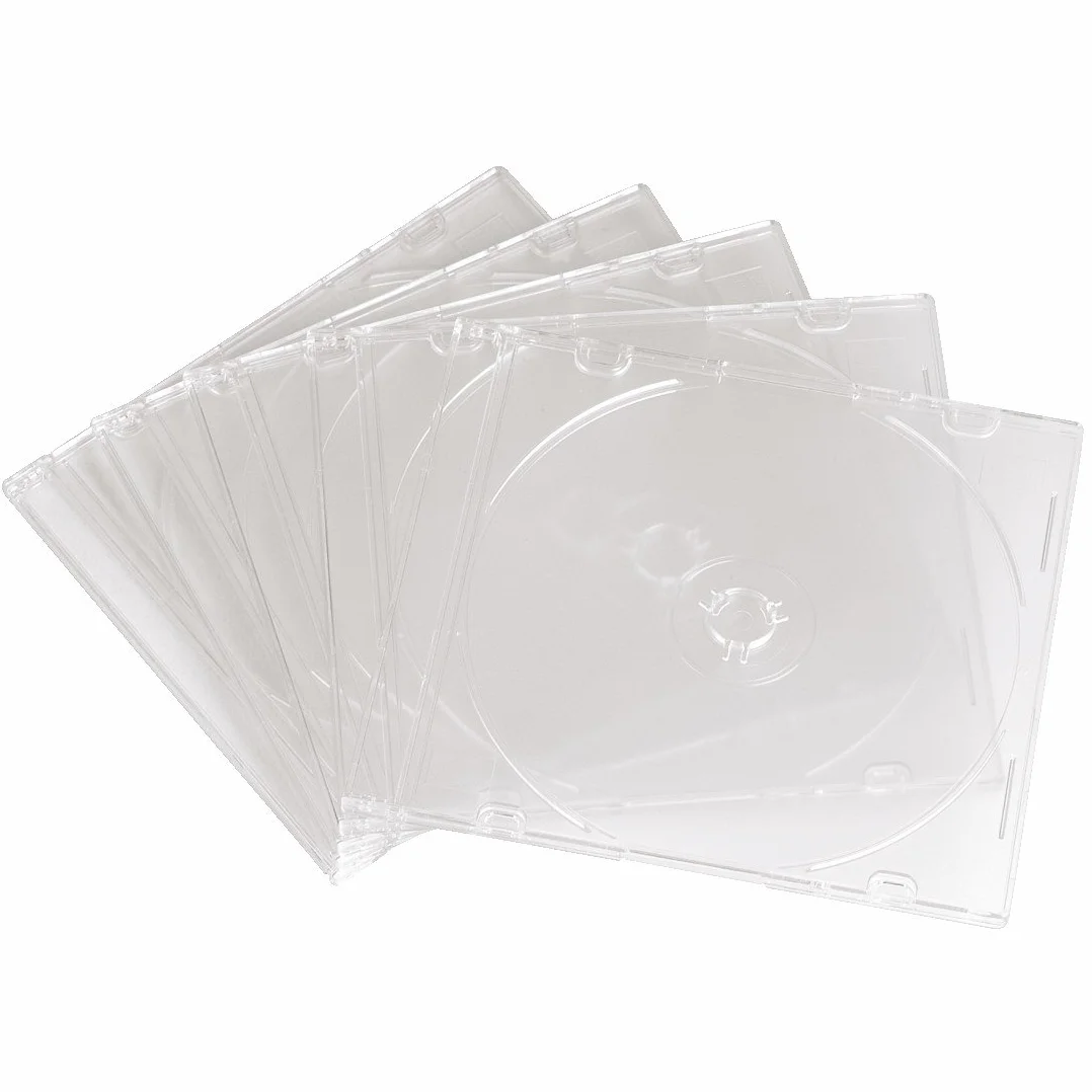 Hama Boîtier CD Slim Transparent Lot de 10 pour CD et Blu-Ray