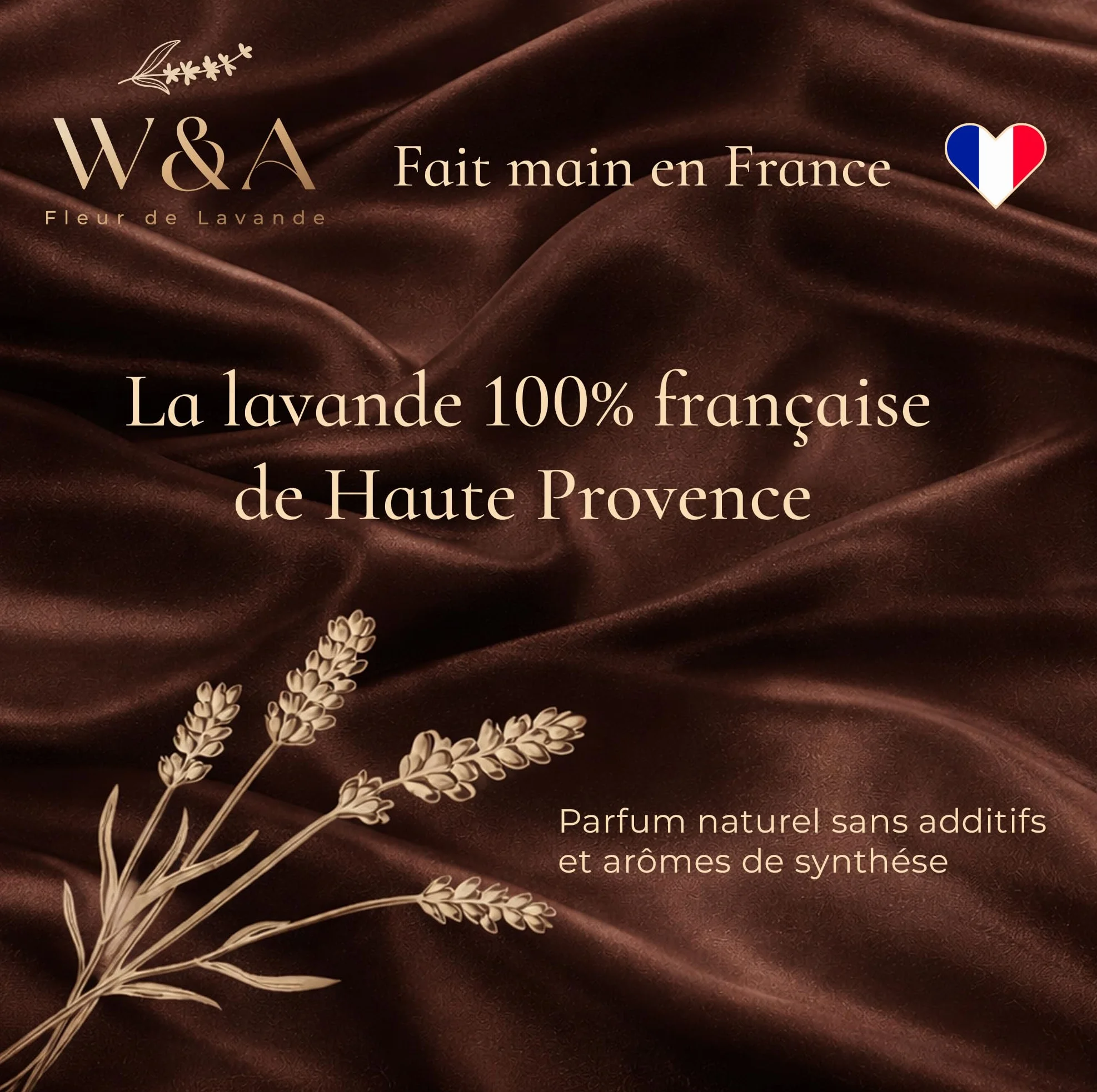 Sachets de Lavande Parfumés en Satin 8 Sachets Anti-Mites Naturel Coffret Cadeau Lavande Francaise
