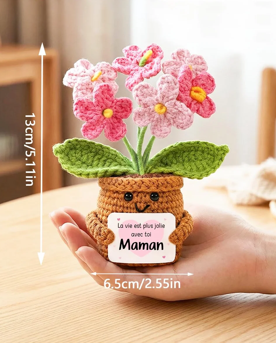 Handgewebtes Vergissmeinnicht Cadeau Fete des Meres pour Maman