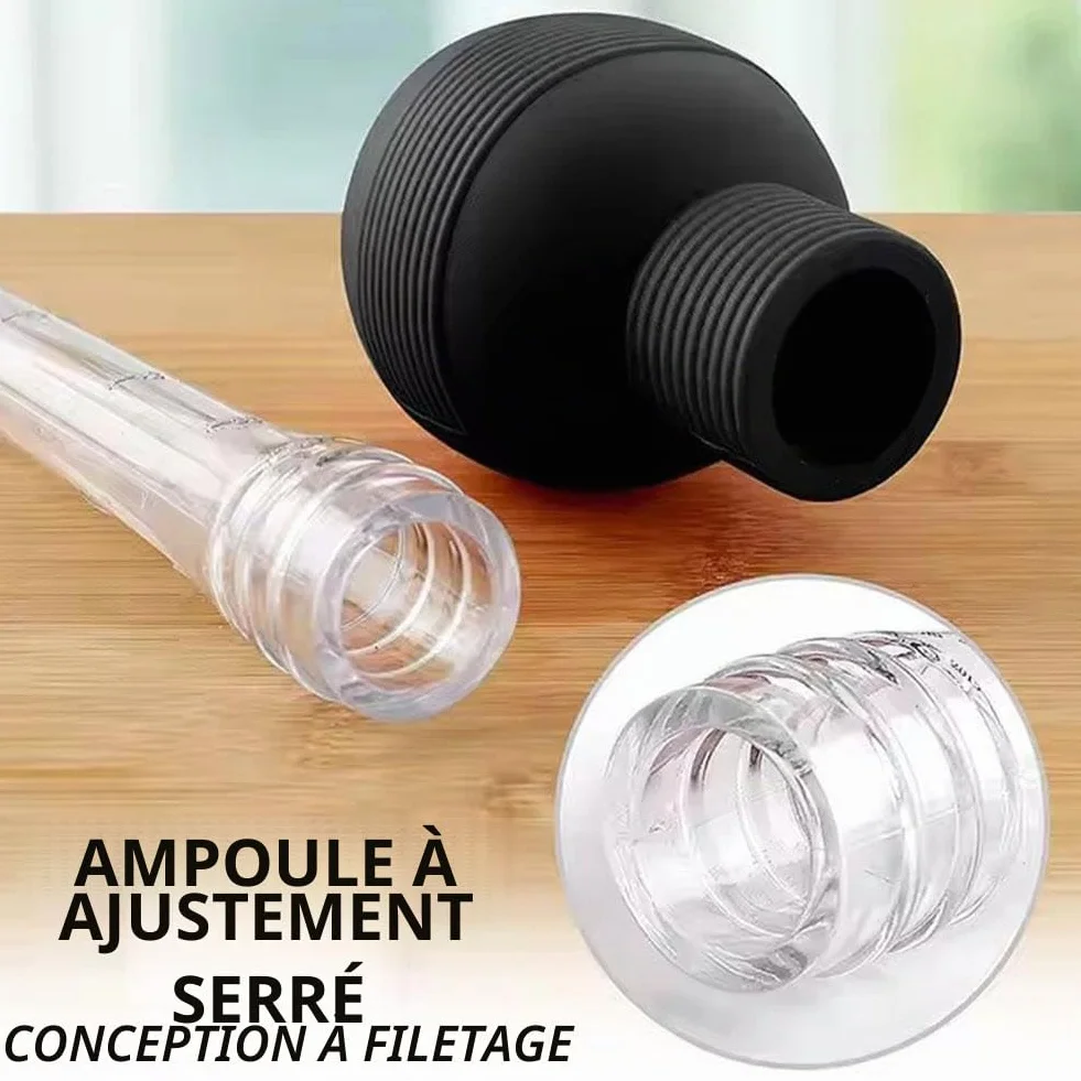 Poire à Dinde avec Brosse de Nettoyage Grande pour Cuisson Barbecue Grill