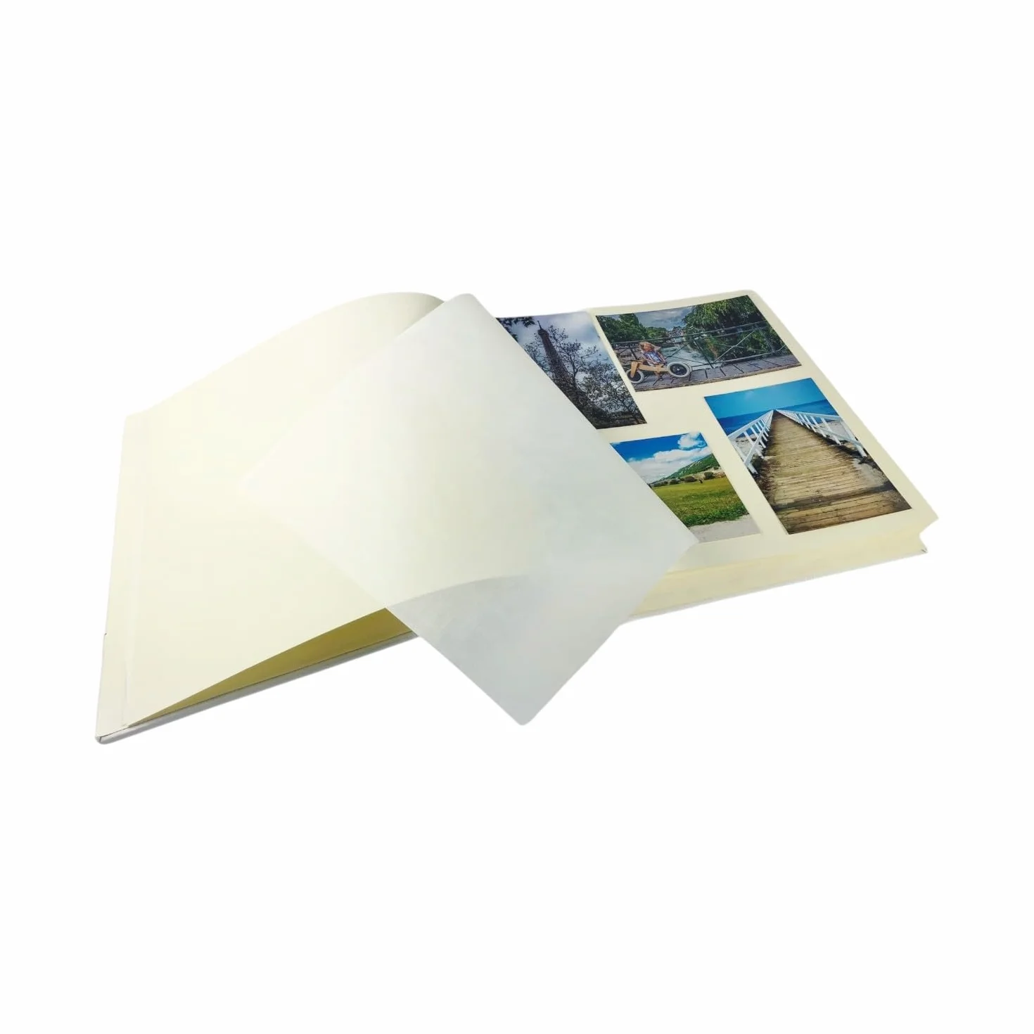 Album Photo Artisanal Tissu 3D Alcantara Personnalisable Gravure Classique Vélin Mariage Anniversaire Ivoire Beige