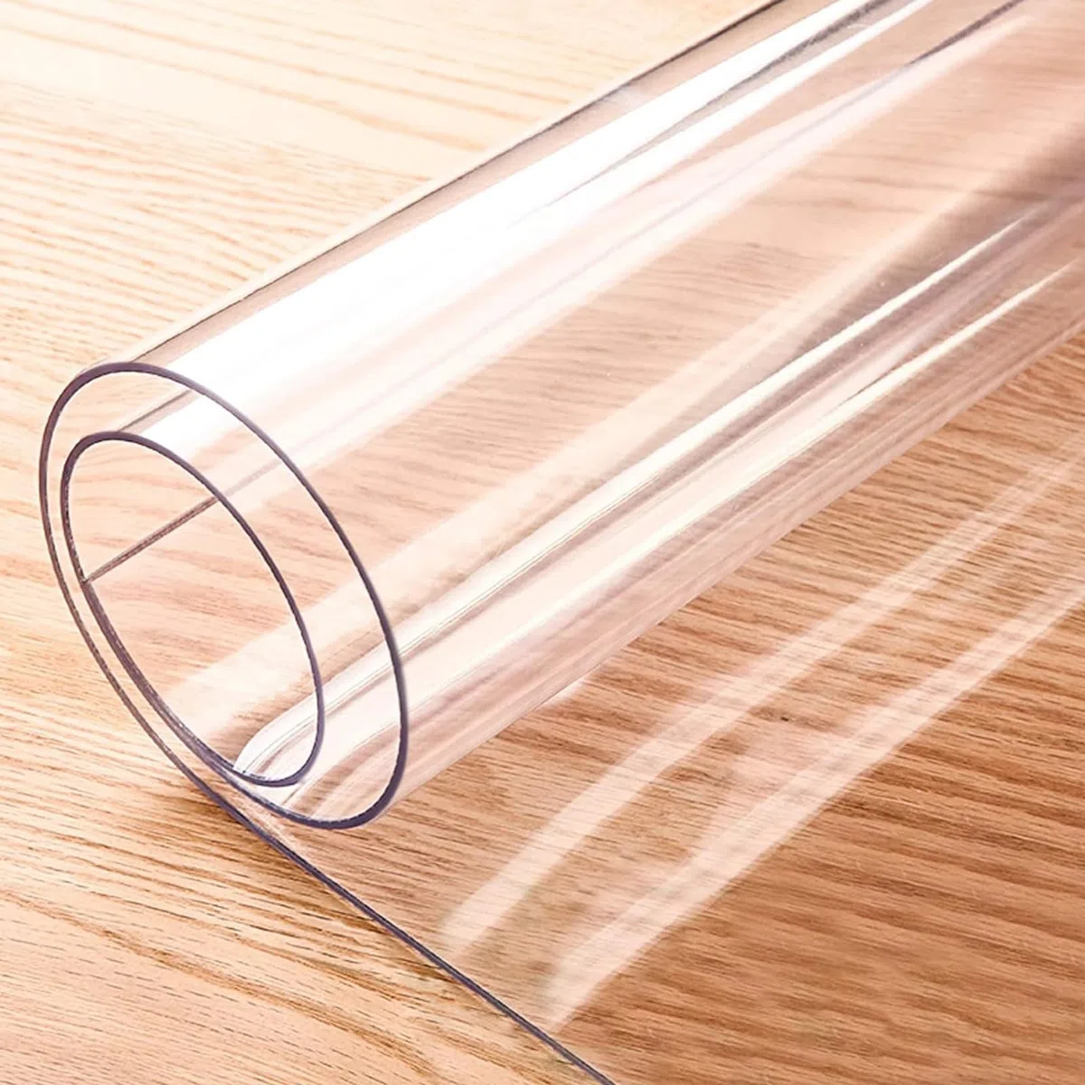 Tapis de protection de sol transparent en PVC de 2 mm antidérapant et résistant aux rayures pour la maison et le bureau, idéal pour les planchers en bois et les bureaux d'étude