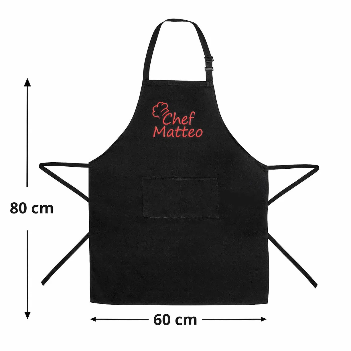 Tablier personnalisé brodé 100% coton homme femme broderie au choix cadeau cuisine jardinage restaurant