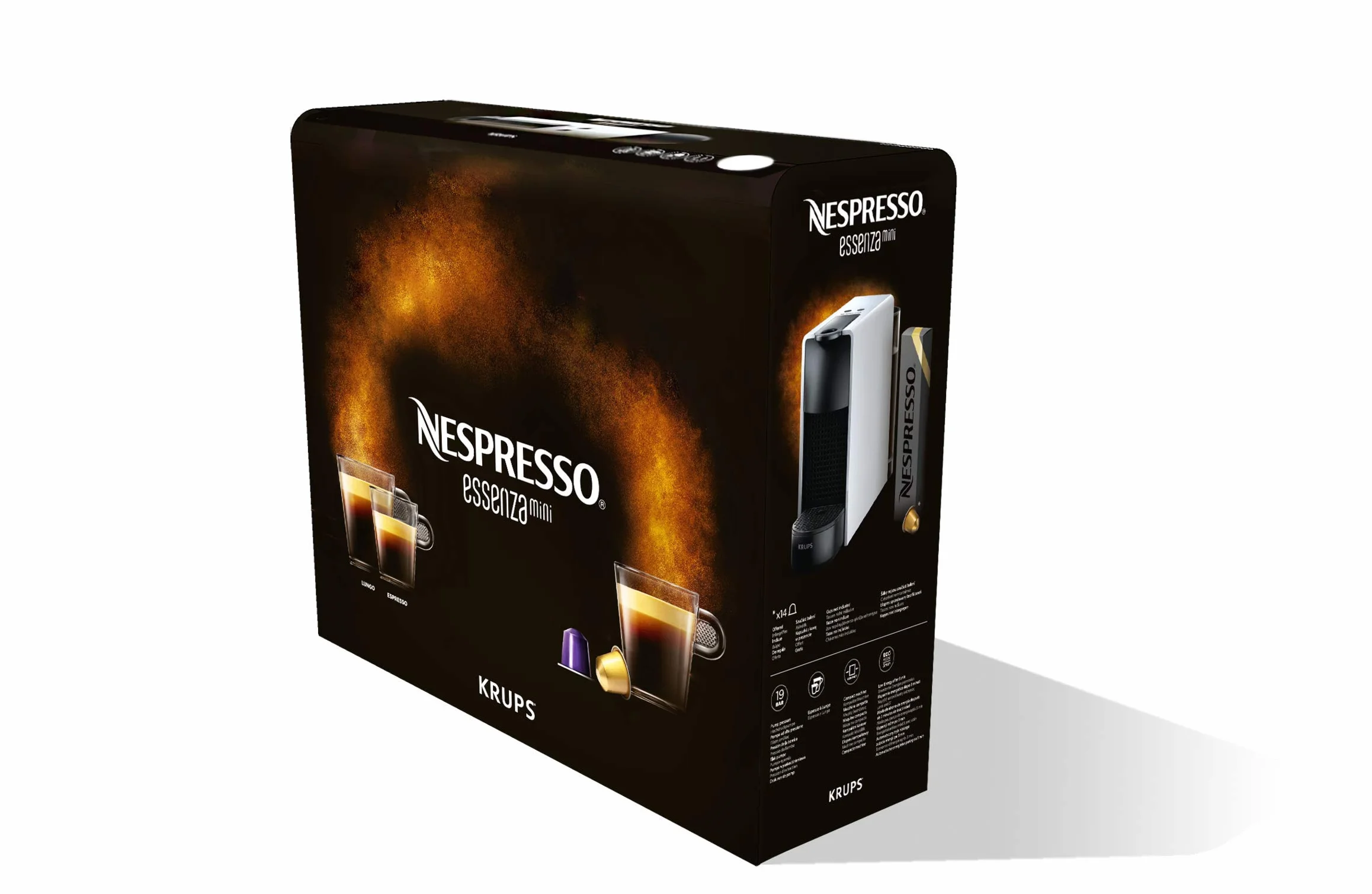 Nespresso Krups XN110BRD Essenza Mini machine à café capsules 0,6 L 19 bars gris