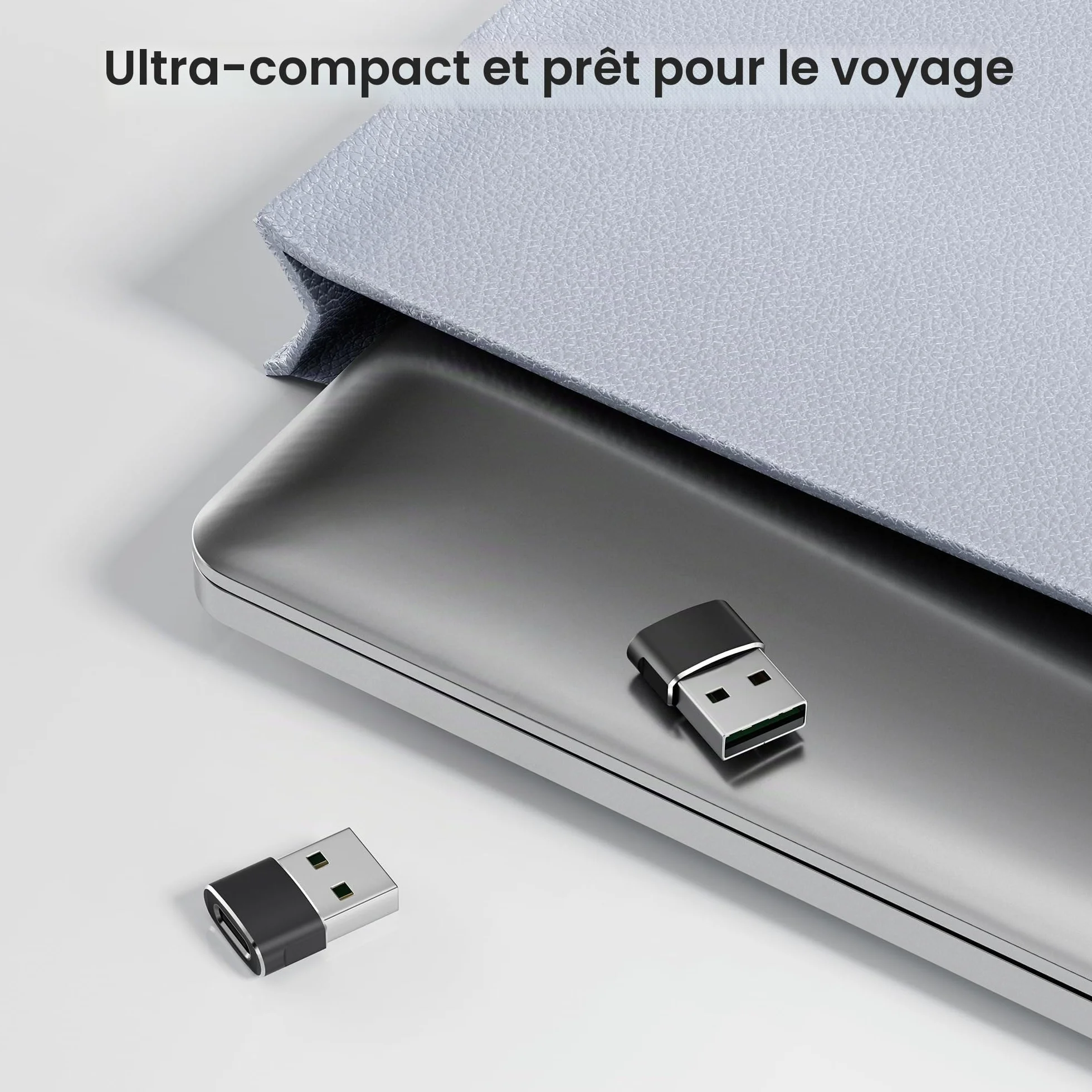 BASESAILOR Adaptateur USB C Femelle vers USB Male 4Pack, Convertisseur Chargeur USB vers USB C pour iPhone 17 16 Pro Max, Apple 15 Plus, iWatch 11, iPhone 14 13 12, iPad Mini 7, Samsung Galaxy S25 S24