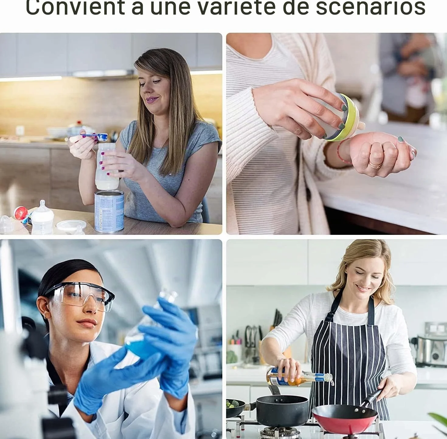 Cuillère doseuse de mesure 5 g, transparente avec graduation 2-4 g, 1 pièce