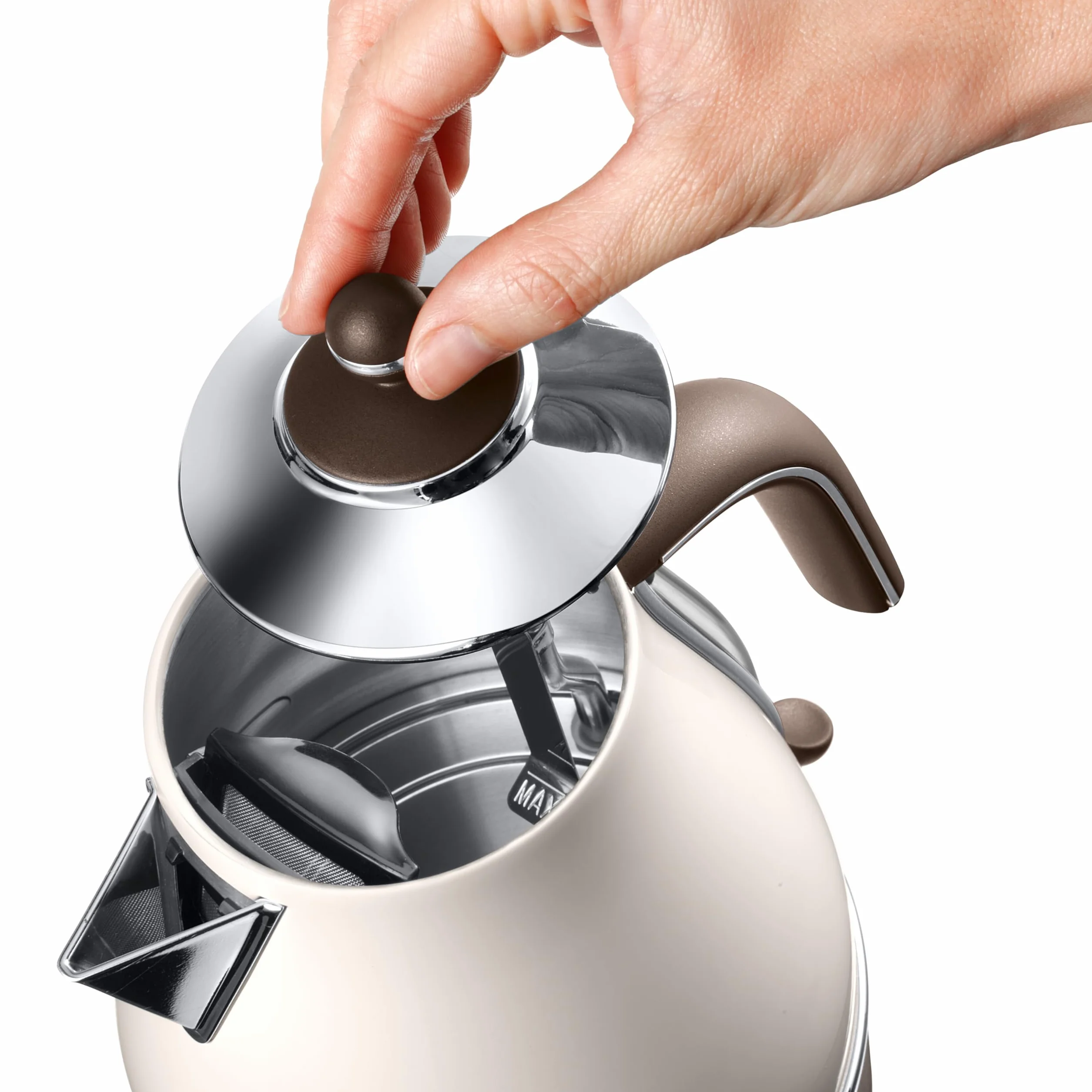 De'Longhi KBOV 2001 Bouilloire (1,7 l, style rétro) taille unique beige