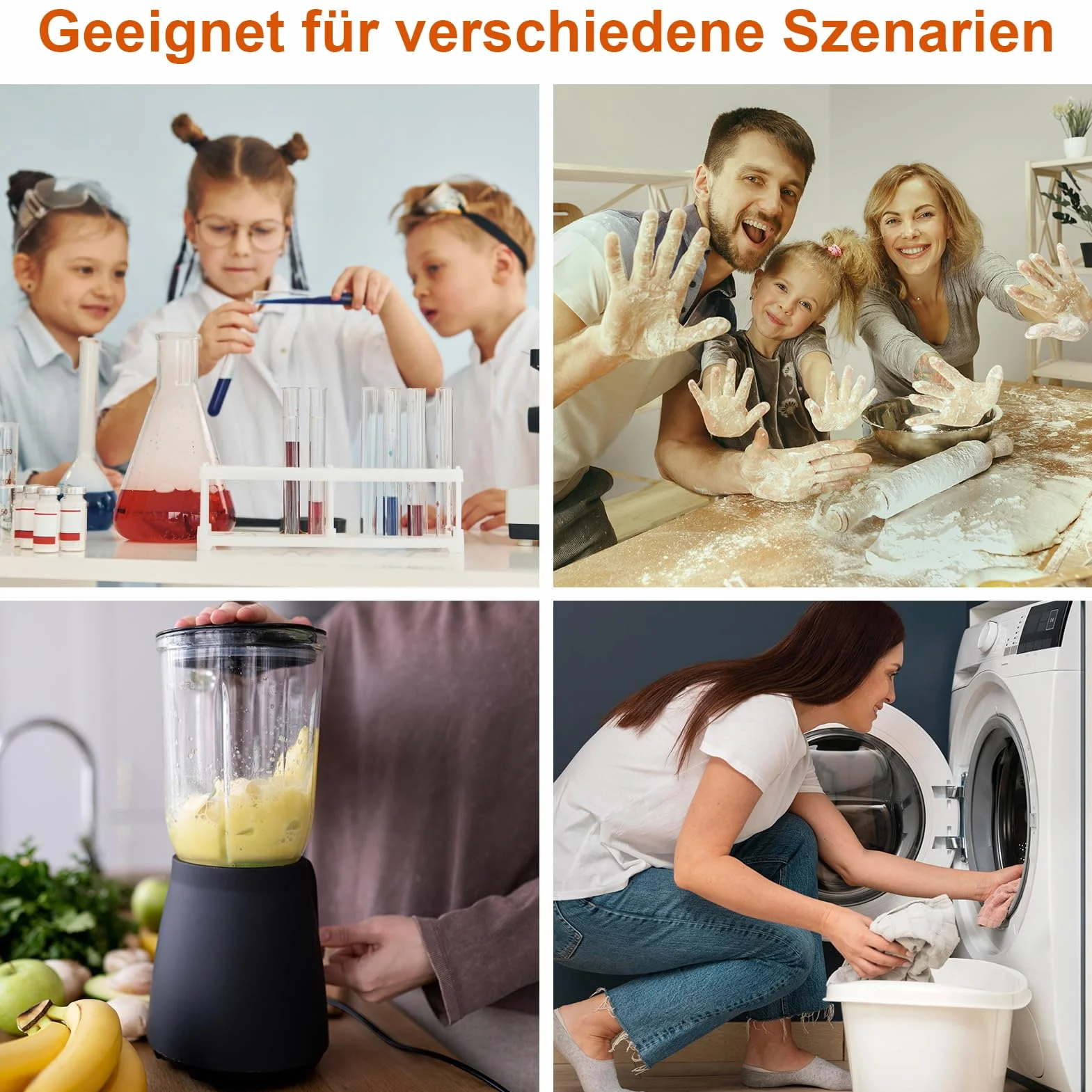 Jeu de 5 cuillères de mesure transparentes avec échelle 20/40/50/70/100 ML