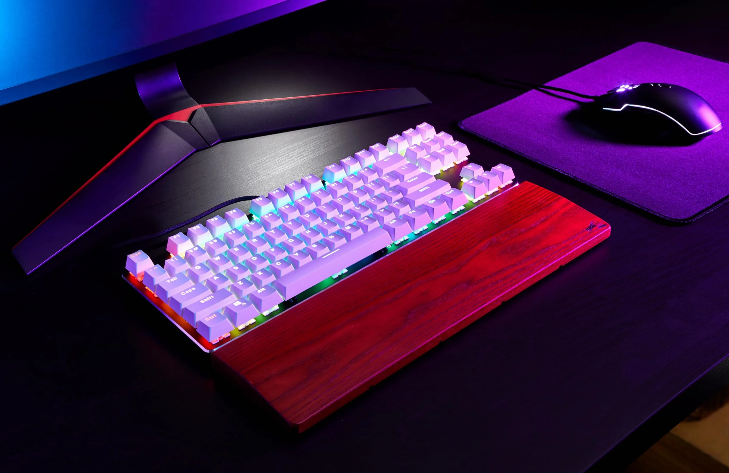 Glorious GMMK TKL (85%) – gamingowa klawiatura mechaniczna, przełączniki Gateron Brown (dotykowe), klawisze doubleshot, RGB, hot swap i konfigurowalna, układ TKL, amerykański układ QWERTY - Biały