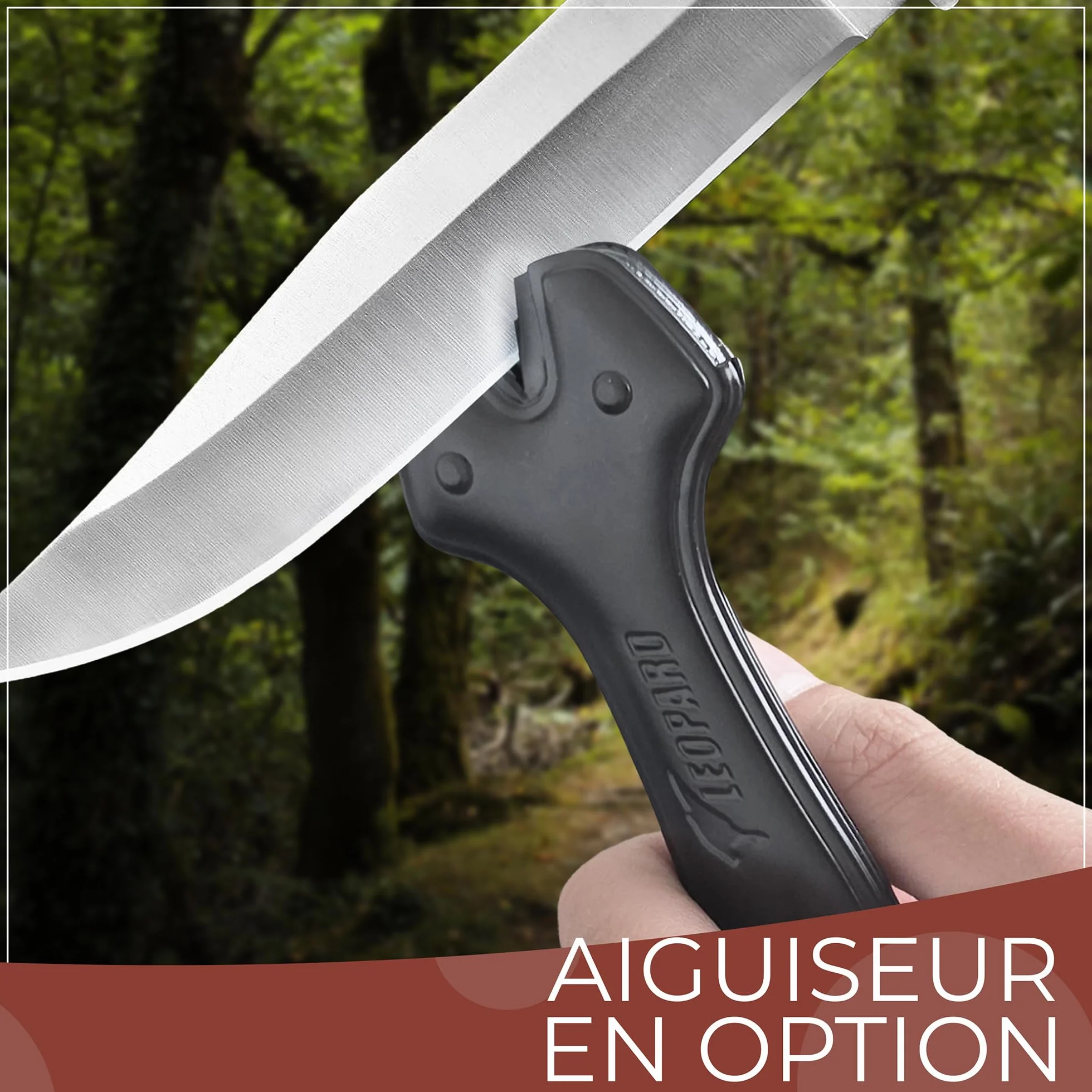 Opinel n°8 Couteau pliant personnalisé homme lame acier inoxydable gravé prénom date