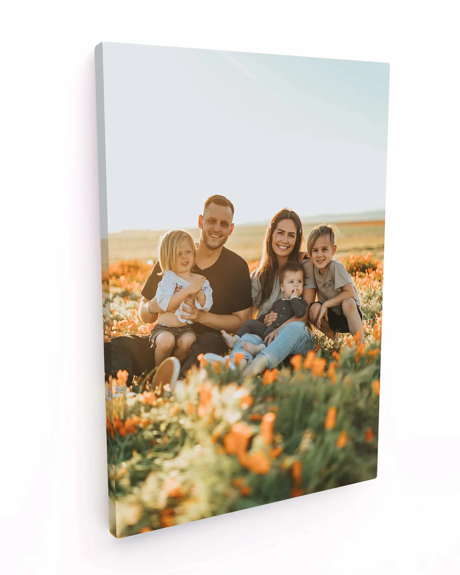 Toile Personnalisée Portrait Photo 30x40 cm Cadre en Tela et Bois