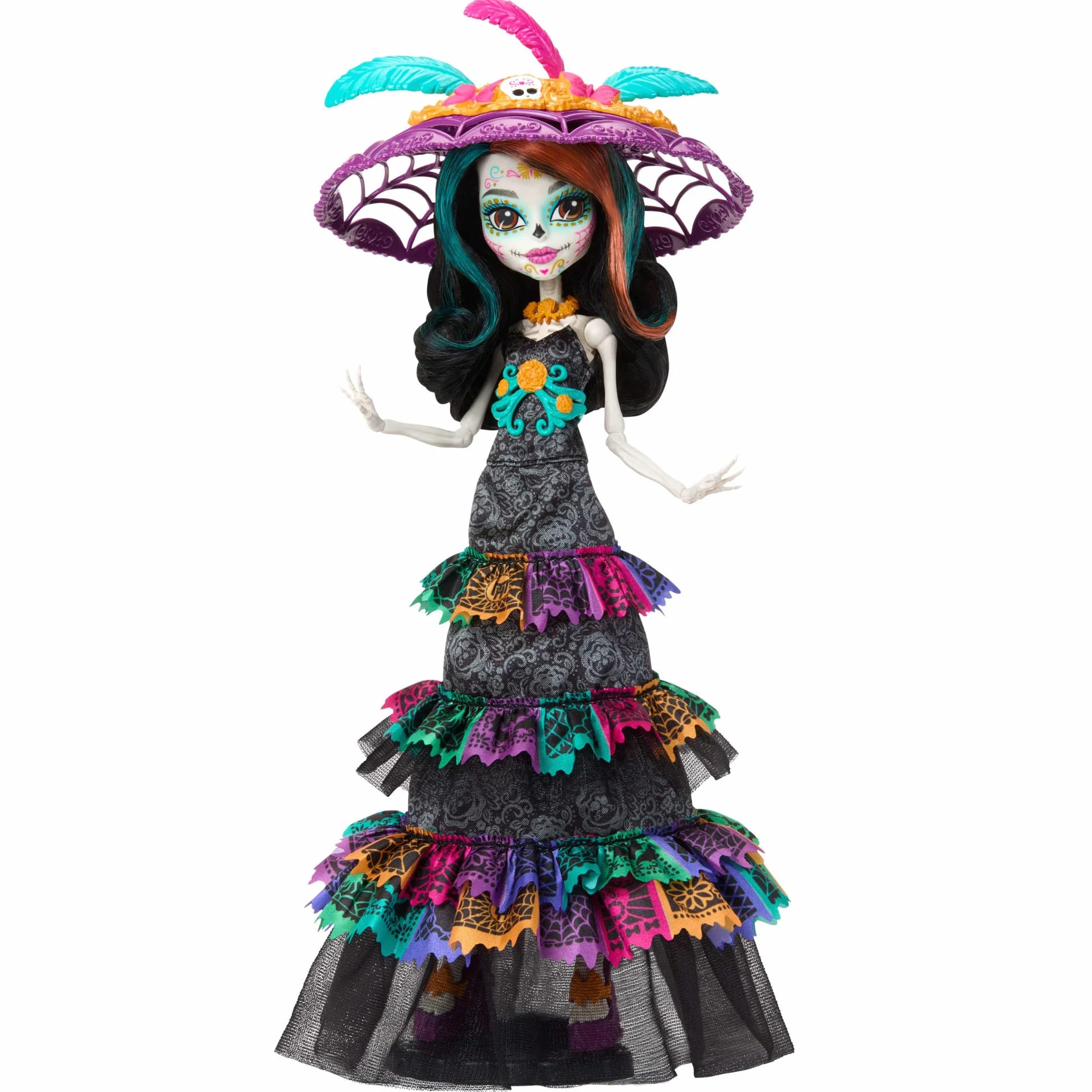 Monster High Skelita Calaveras Poupée Día de Muertos 2024 Collectionner Chapeau La Catrina Robe Papel Picado HXH99